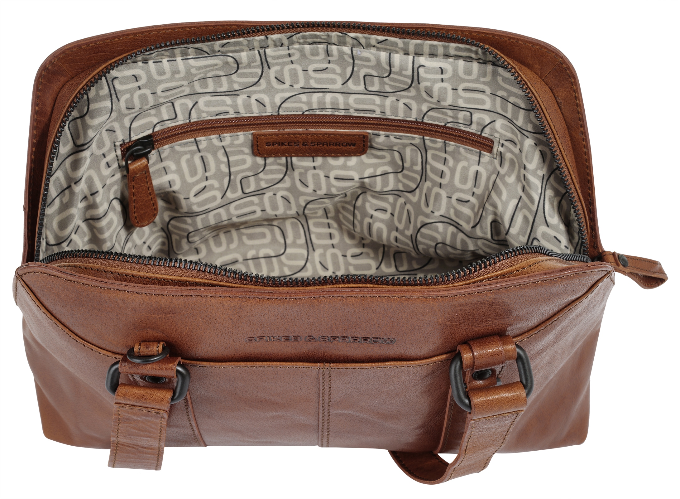 Spikes & Sparrow Henkeltasche, echt Leder