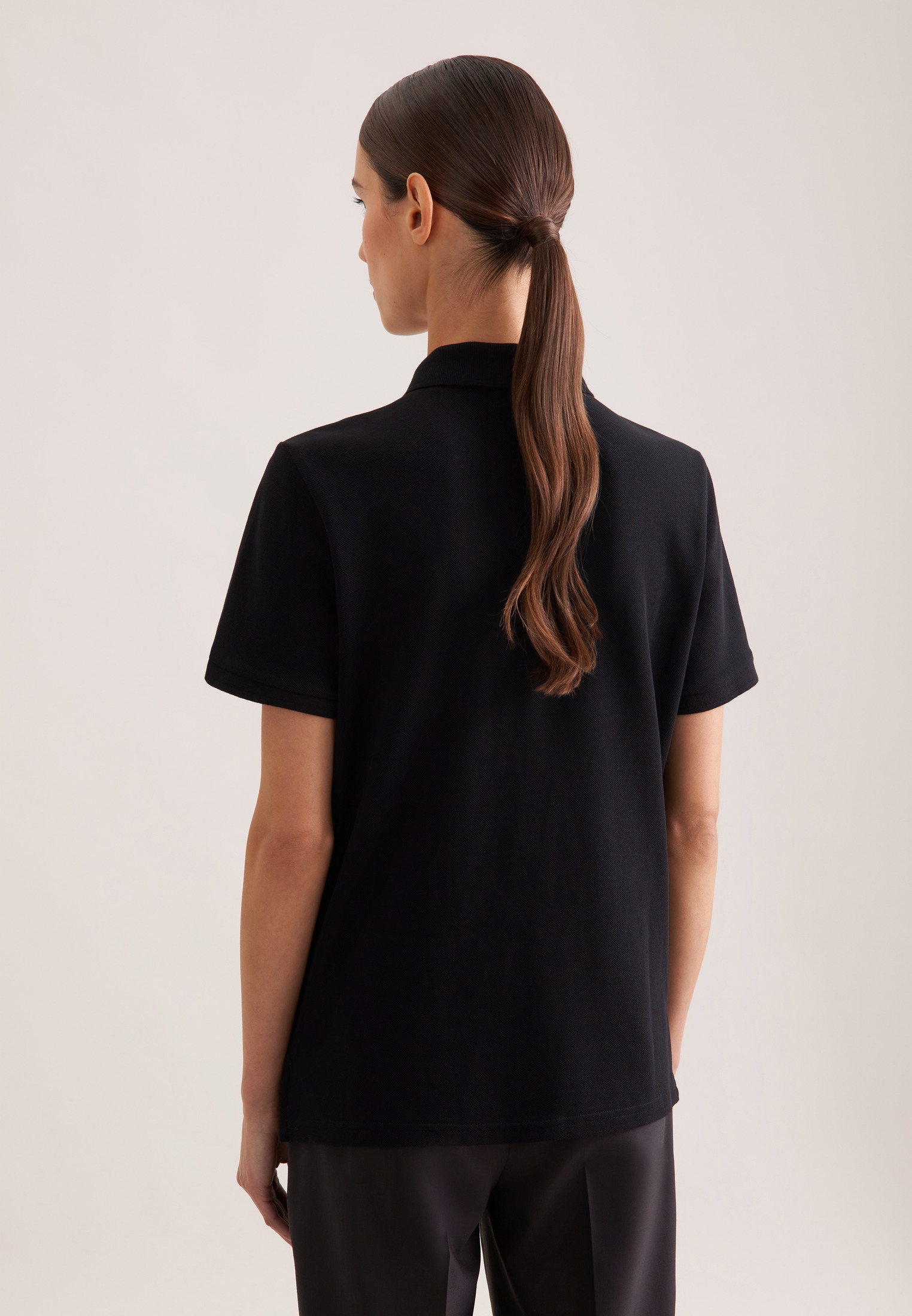 seidensticker Poloshirt »Schwarze Rose« Polo Uni