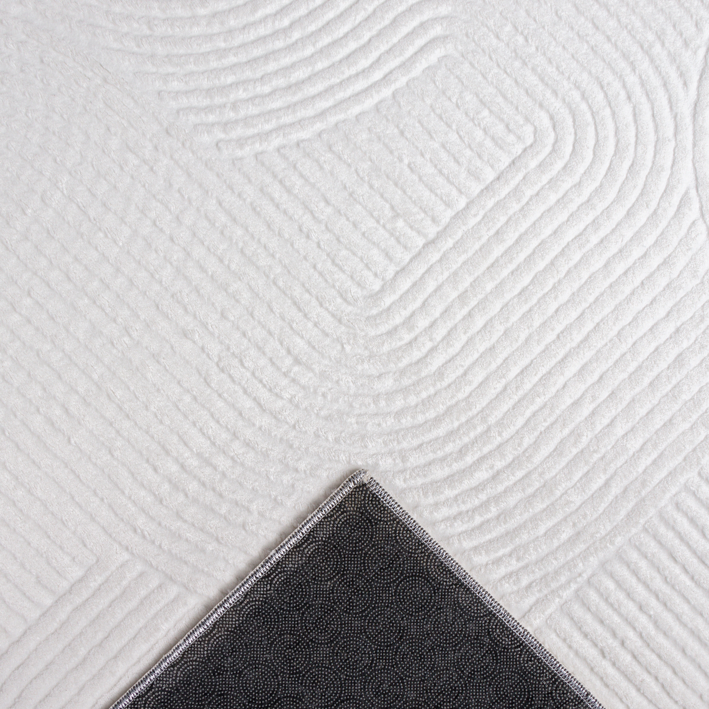 OTTO home Designteppich »Zoelle 3D Optik/Hoch-Tief Effekt« rechteckig 8 mm Höhe mit Anti-Rutsch-Rücken, angenehm weich, Teppich Wohnzimmer Boho Design