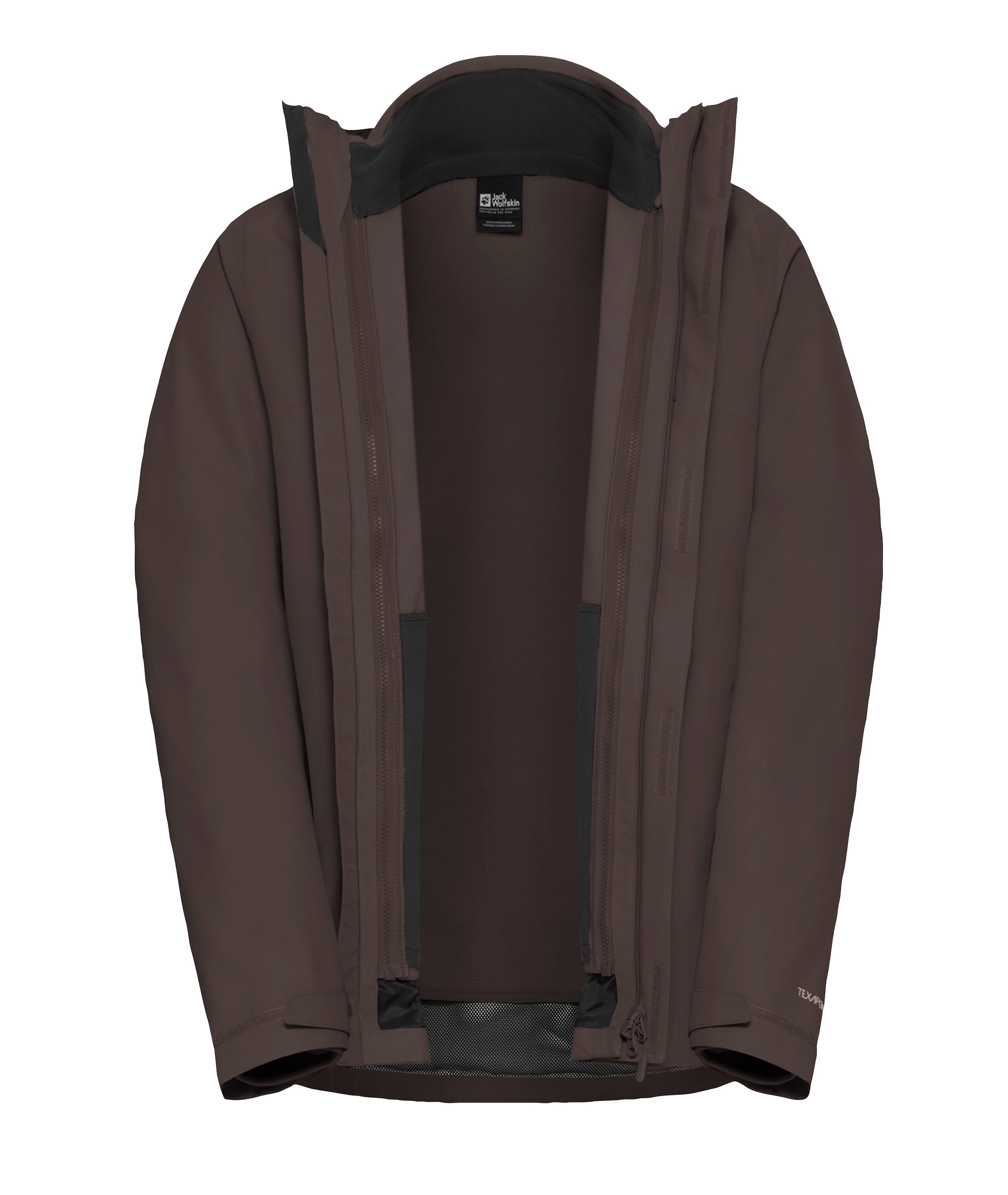 Jack Wolfskin 3-in-1-Funktionsjacke »ALTENBERG 3IN1«, mit Kapuze, 3in1, wasserabweisend, Übergangsjacke