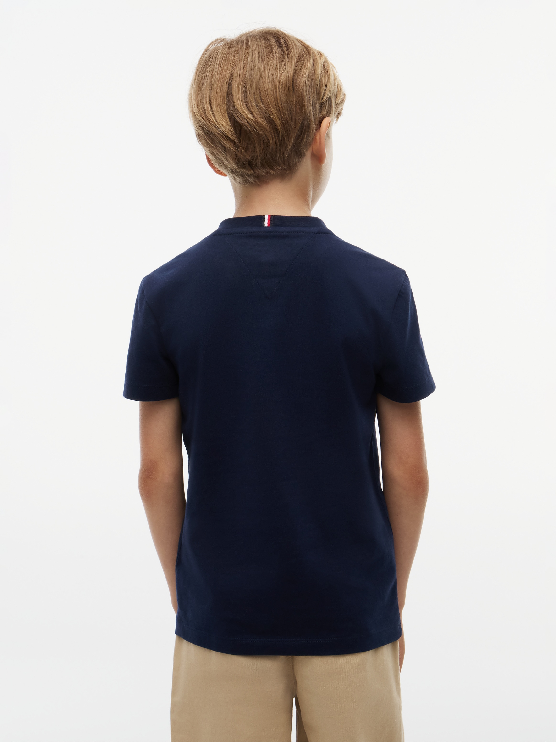 Tommy Hilfiger T-Shirt Rundhalsausschnitt, Regular Fit, Kinder bis 16 Jahre