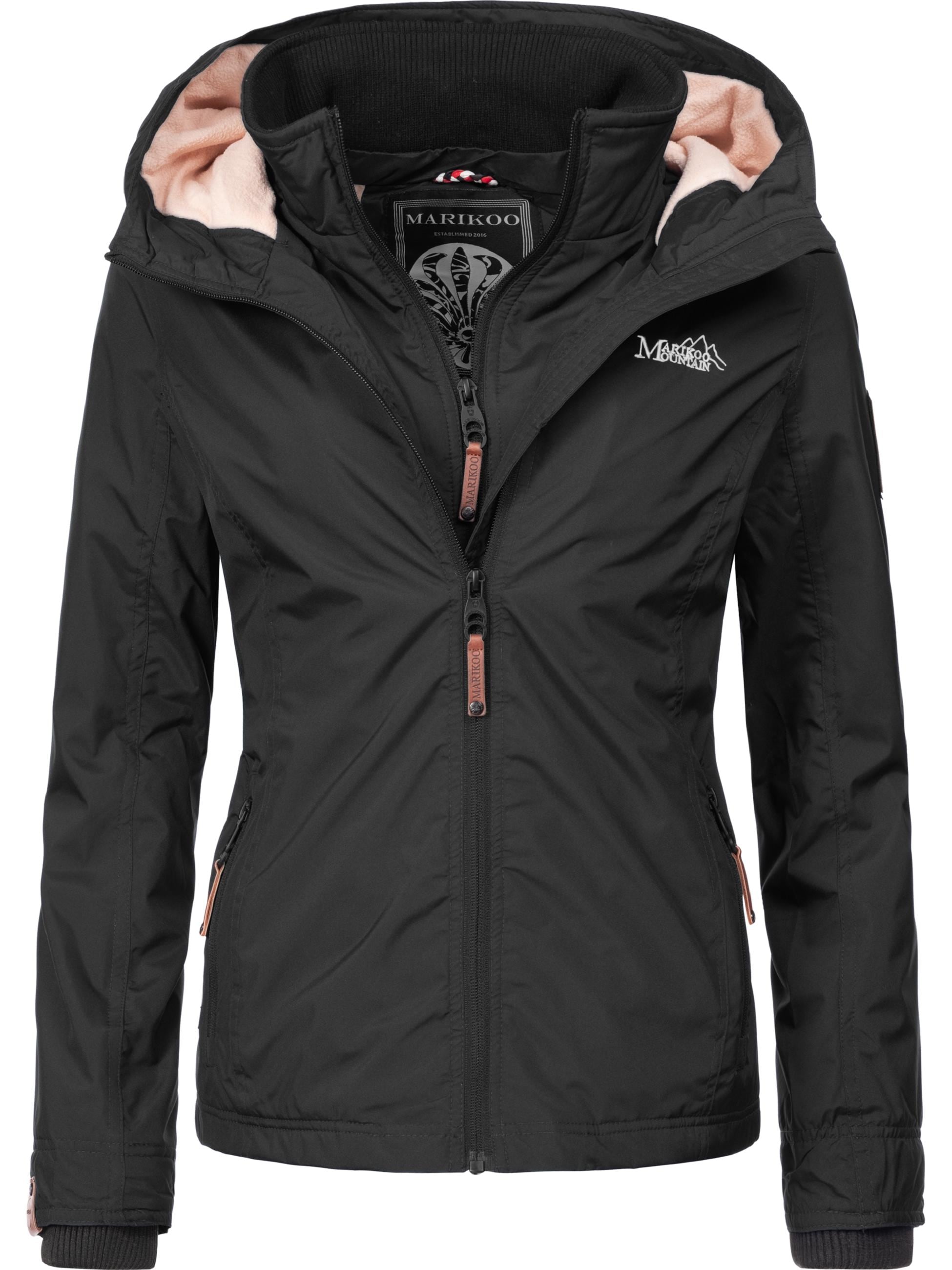 Marikoo Outdoorjacke »Übergangsjacke Erdbeere«, mit Kapuze, sportliche Funktionsjacke mit Kapuze