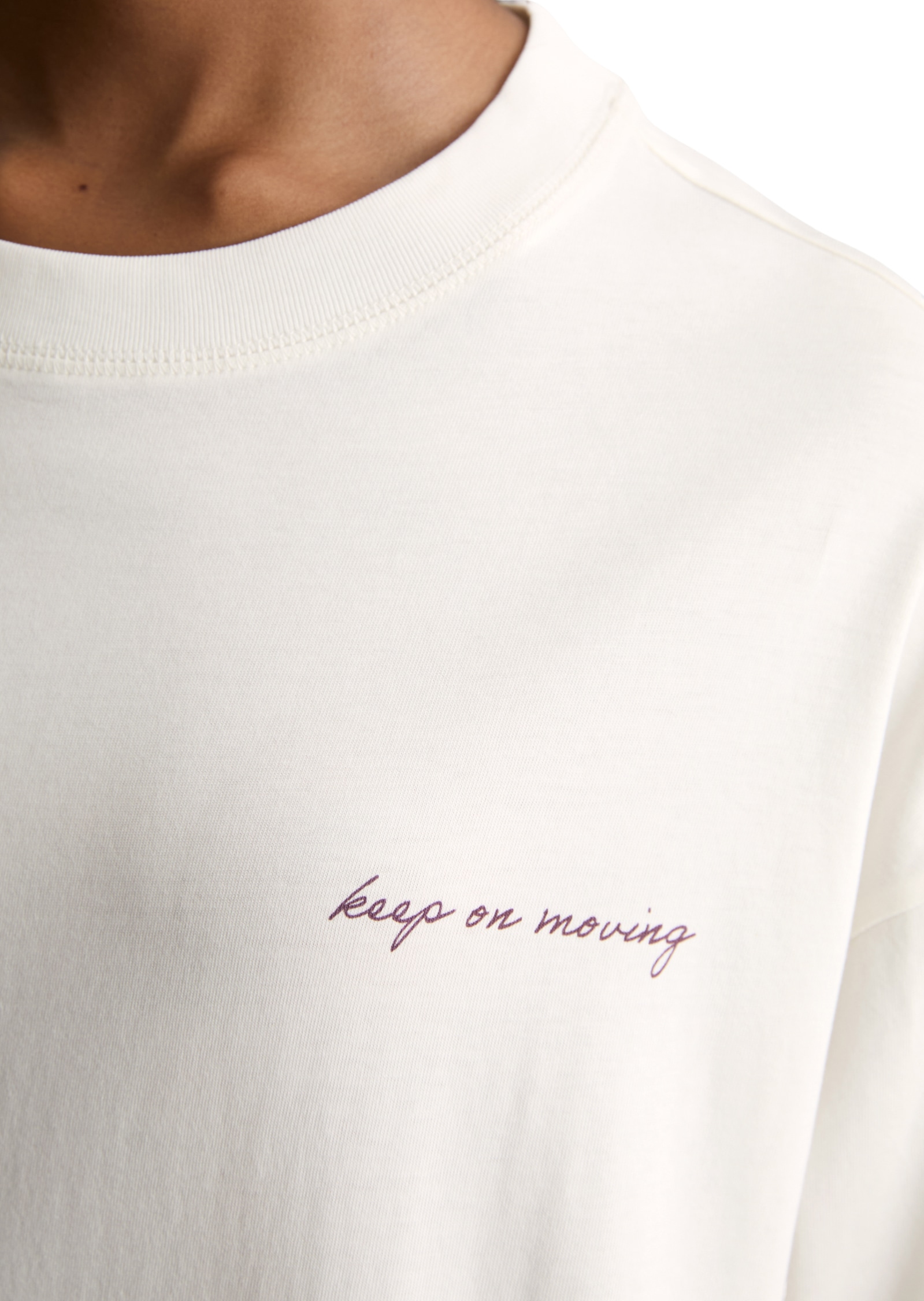 Marc O'Polo DENIM Longsleeve relaxed aus Heavy Jersey, großer Rückenprint