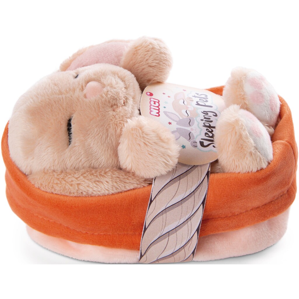 Nici Kuscheltier »Sleeping Pets, Hase karamell, 12 cm«