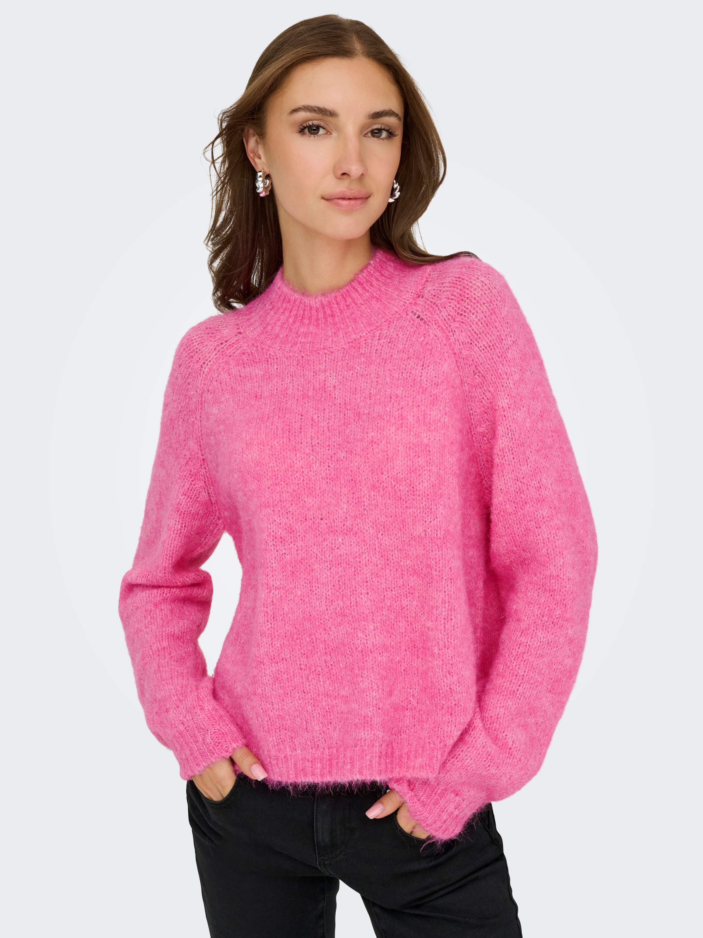JDY Stehkragenpullover »JDYZOEY LIFE L/S HN RAGLAN PUL KNT NOOS«