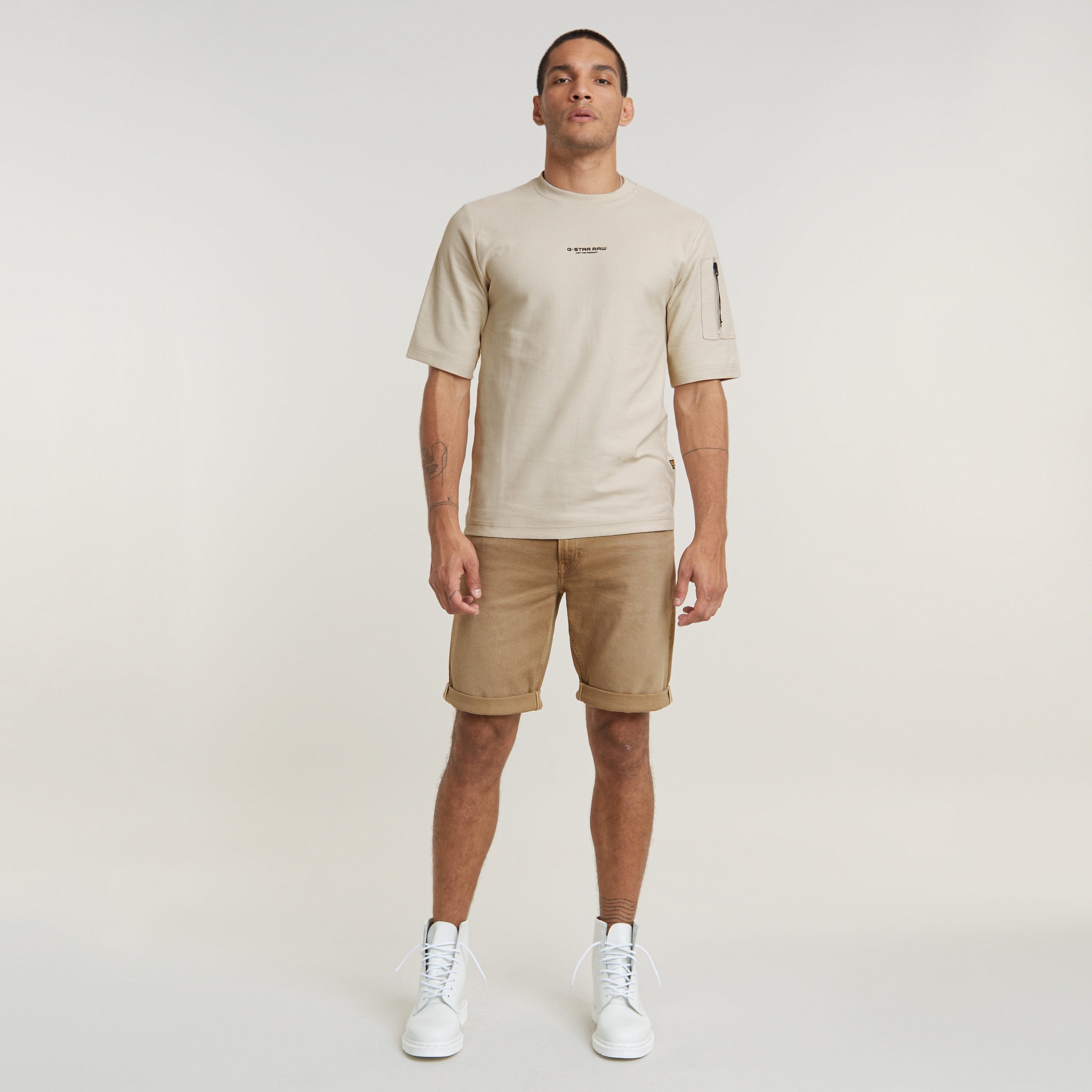 G-STAR Jeansshorts »Mosa«, mit Umschlagsaum