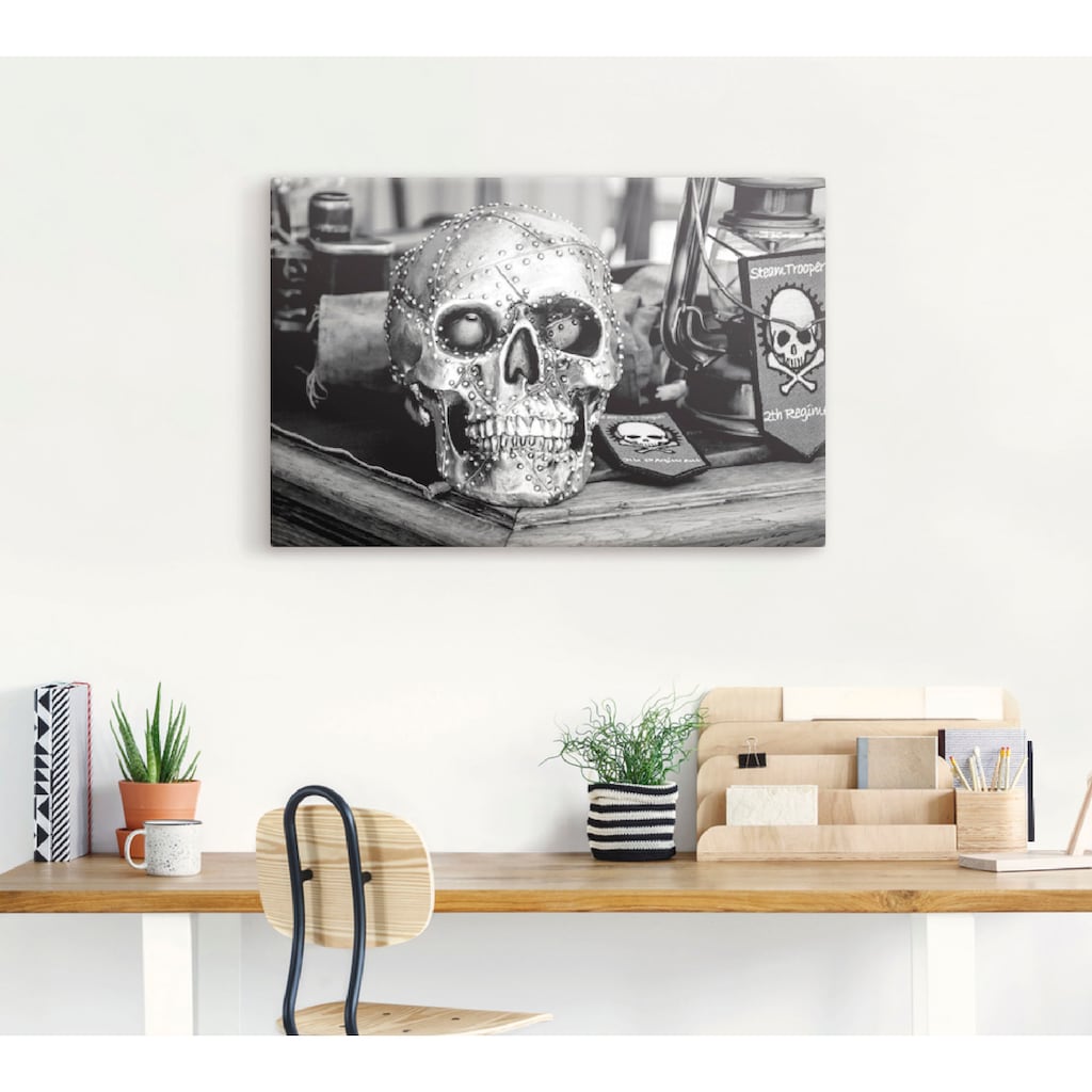 Artland Wandbild »Totenkopf«, klassische Fantasie, (1 St.)