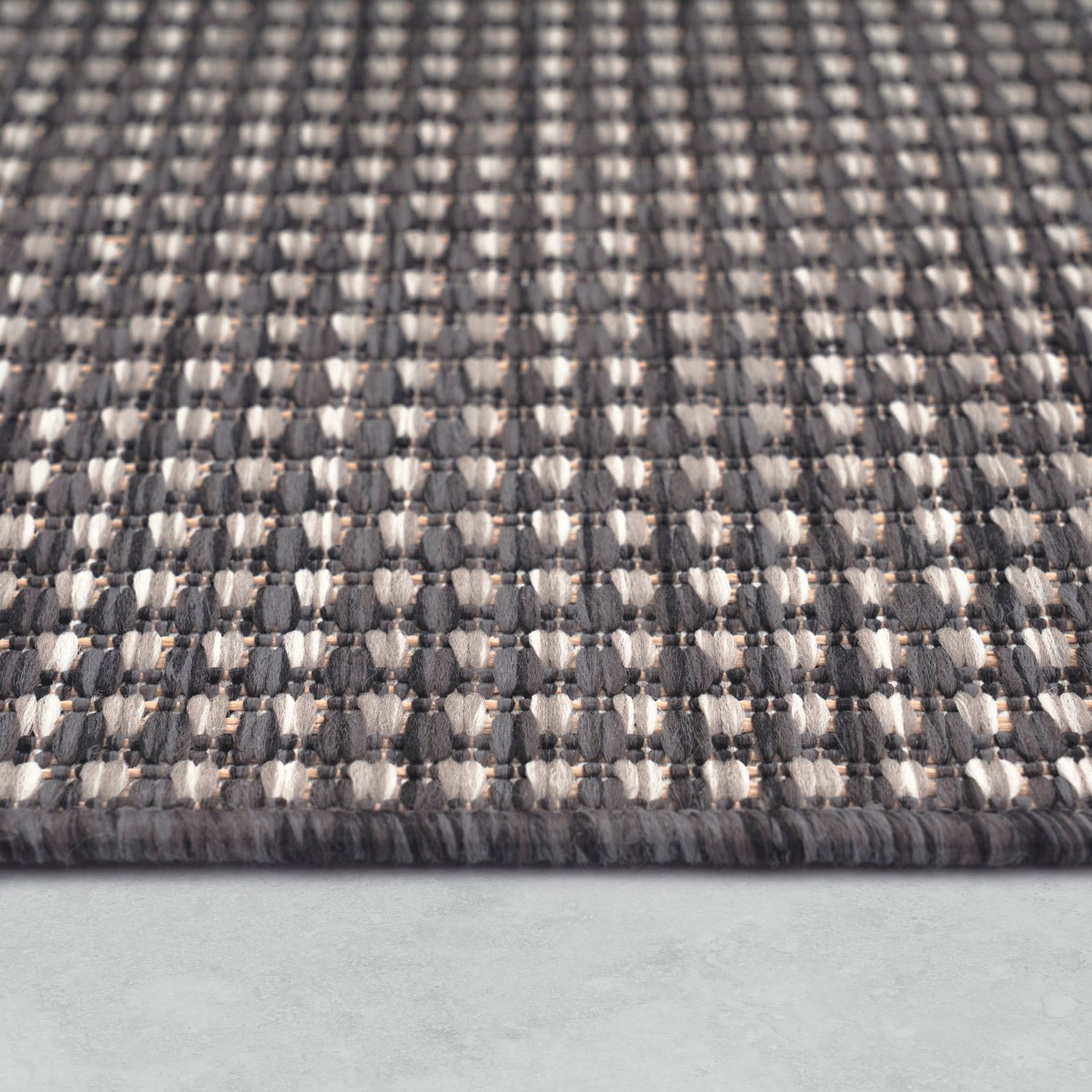 Paco Home Teppich »Napoli 777« rechteckig 4 mm Höhe Flachgewebe, meliert, In- und Outdoor geeignet, Wohnzimmer