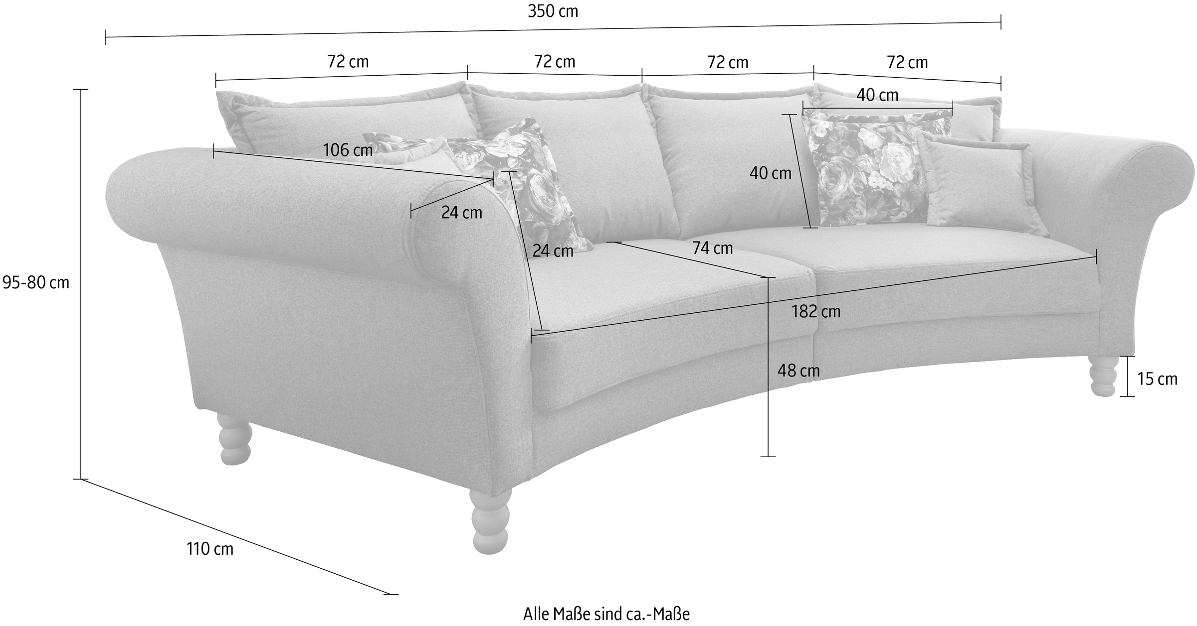 Home affaire Big-Sofa »Tassilo«