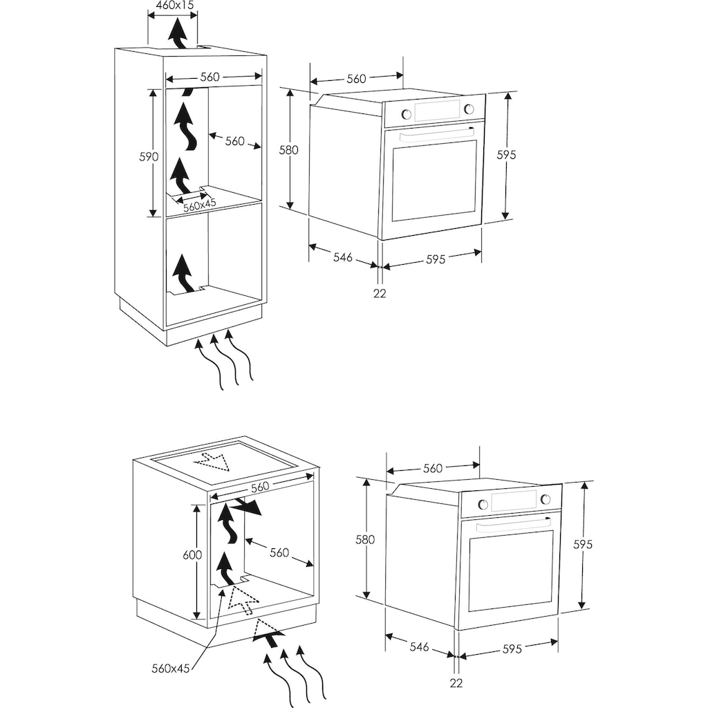 Candy Einbaubackofen »FCT600X/E DE«, FCT600X/E DE