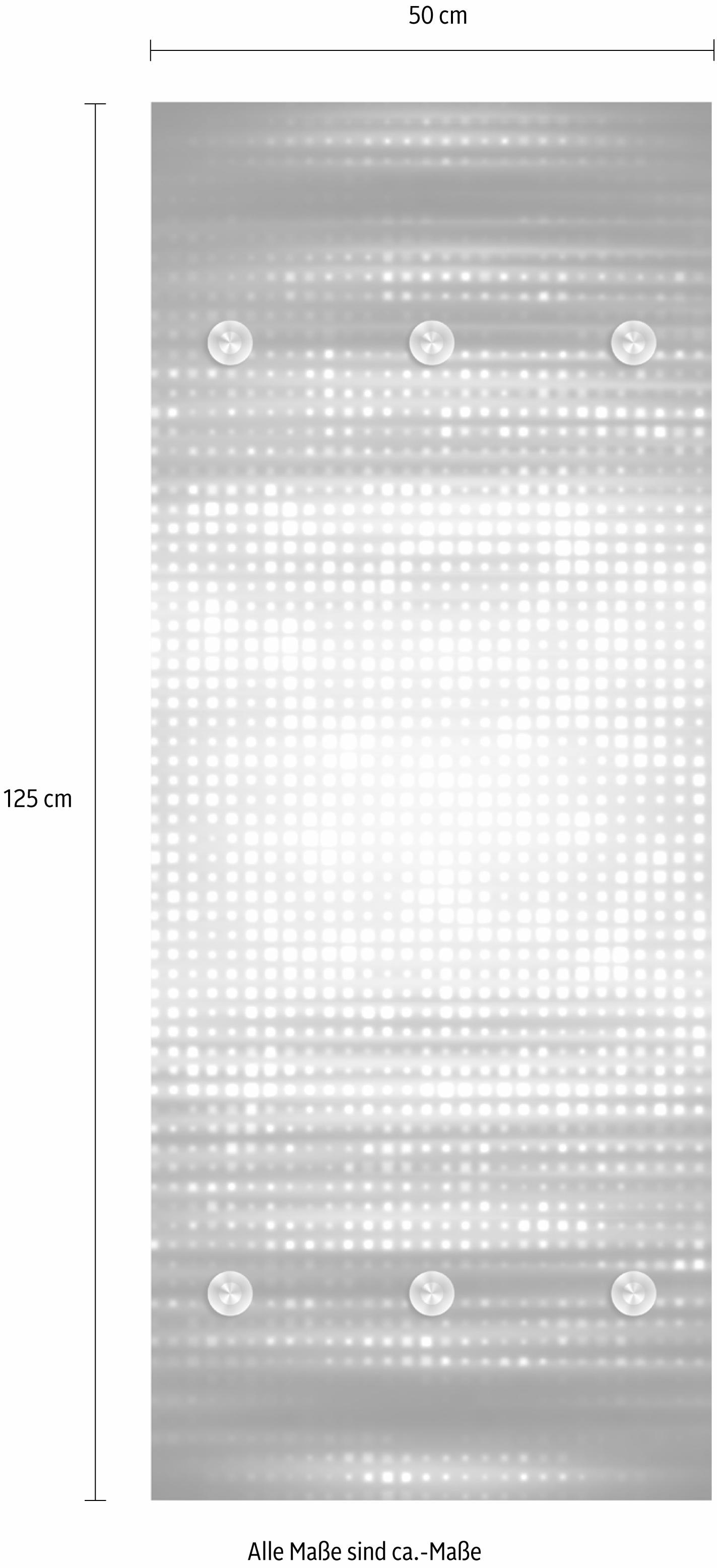 queence Garderobenleiste »Abstrakte Vierecke«, mit 6 Haken, 50 x 120 cm