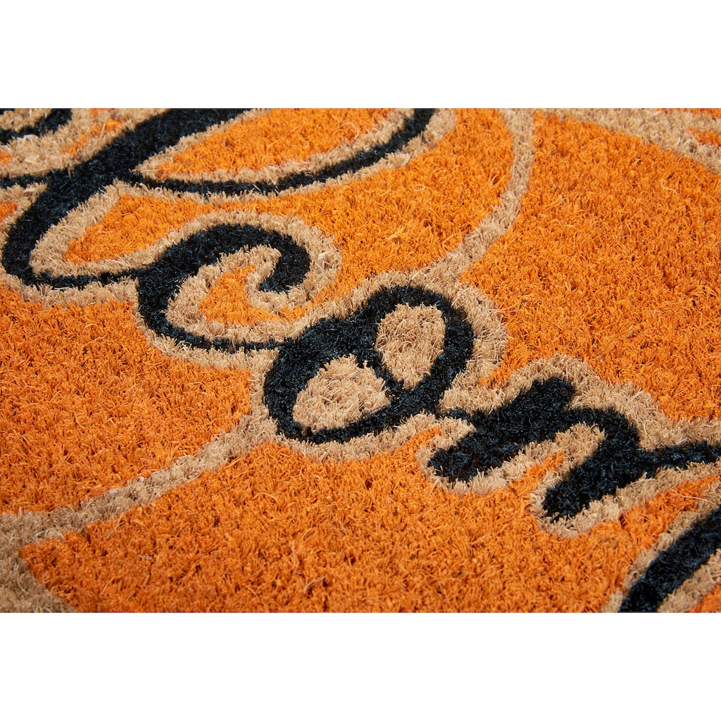 HANSE Home Fußmatte »Mix Mats Kokos Welcome Pumpkin«, rechteckig, Kokos, Schmutzfangmatte, Outdoor, Rutschfest, Innen, Kokosmatte, Flur