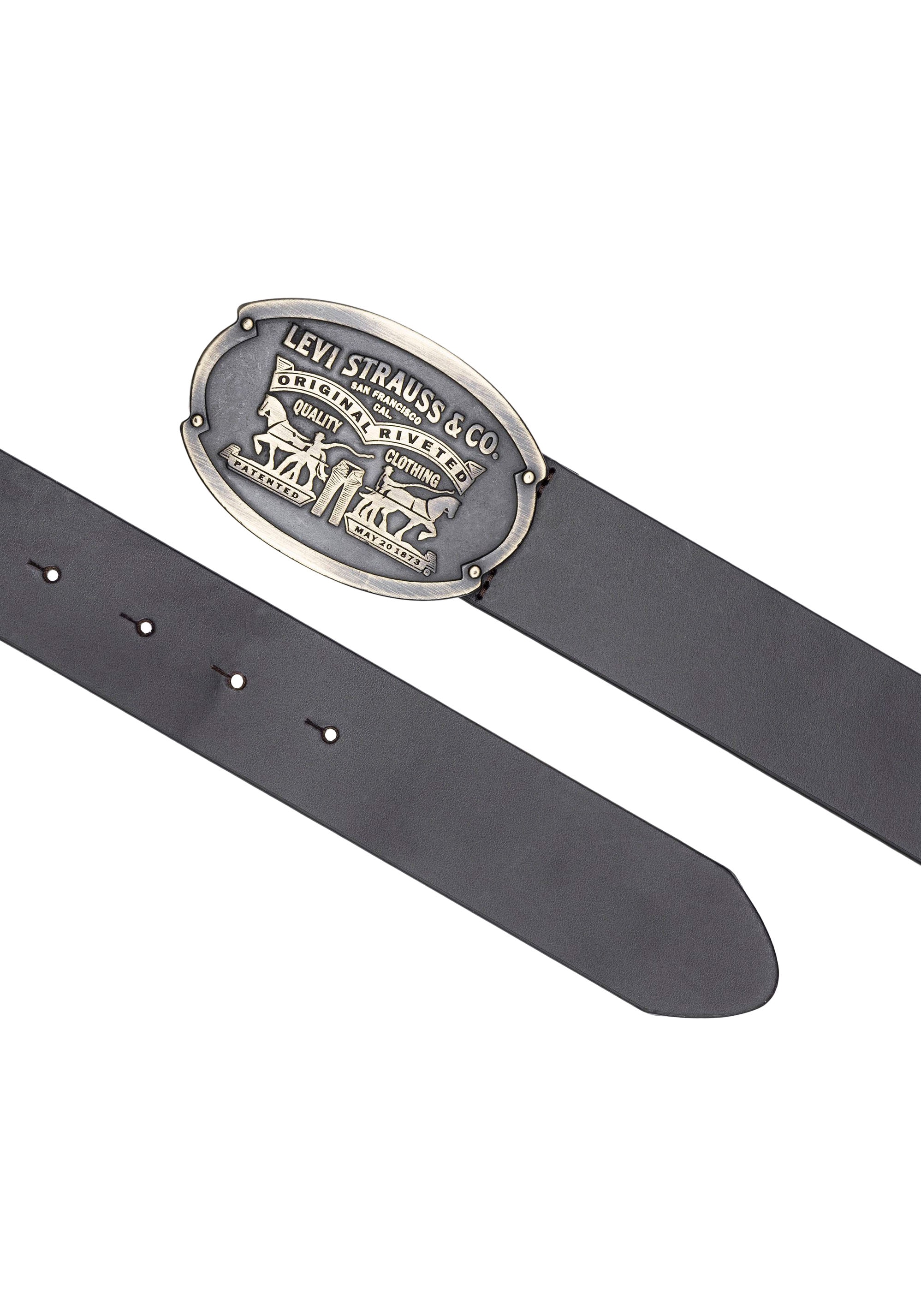Levi's® Ledergürtel »Billy Plaque Belt«, mit markanter Koppelschließe