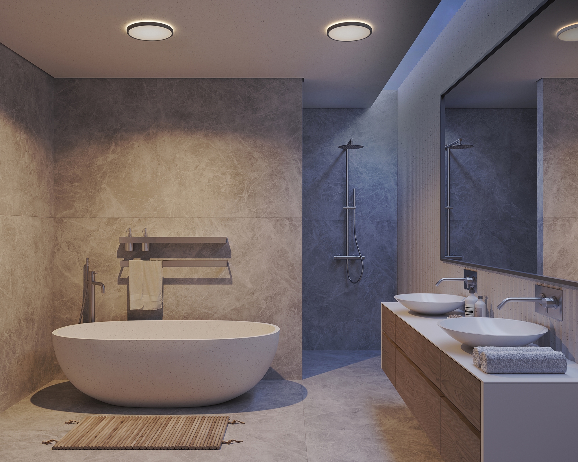 Nordlux LED Deckenleuchte »OJA« LED-Modul Farbwechsler Farbwechsel, für Bad und Außen, inkl. LED Modul, inkl. Dimmer