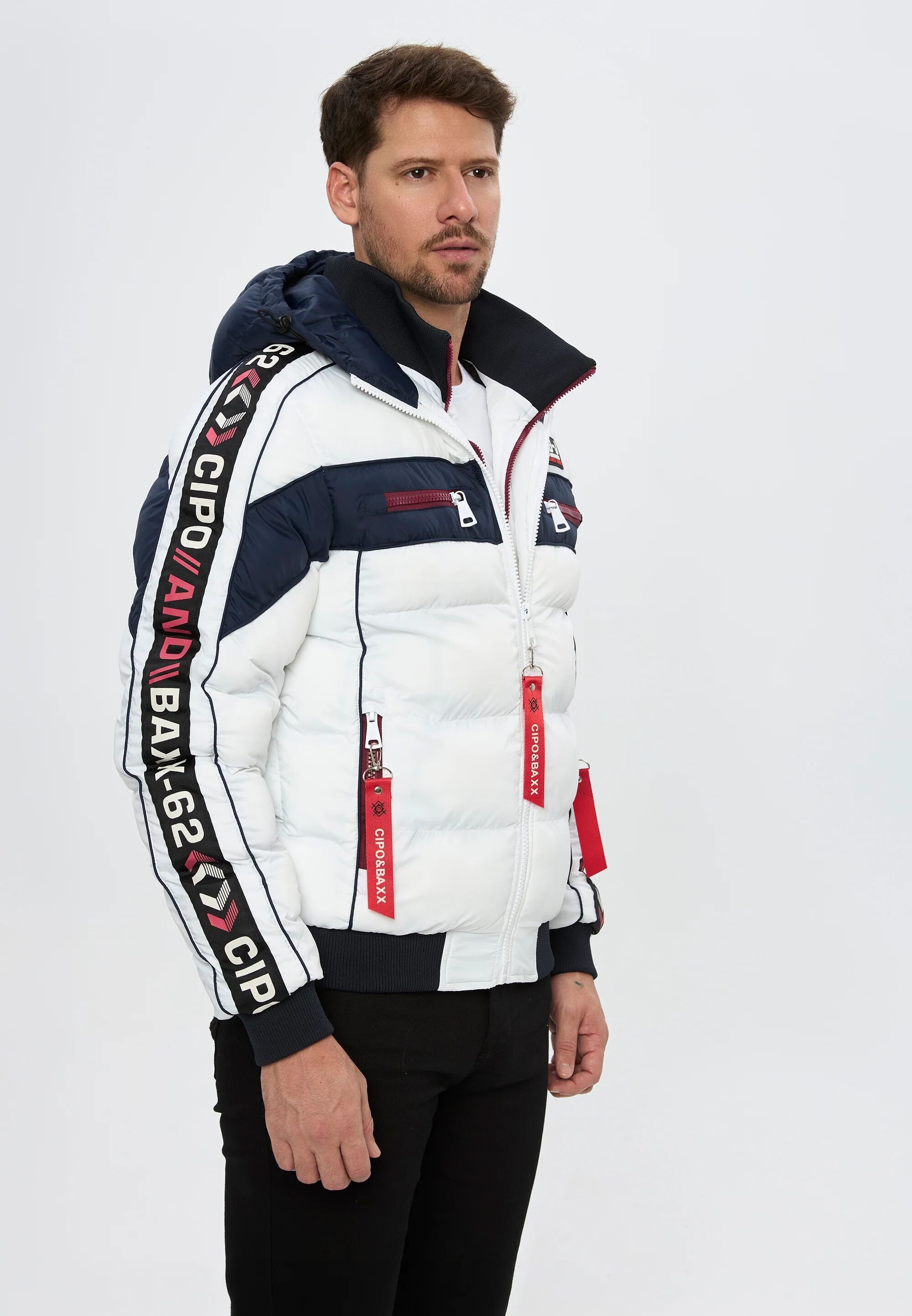 Cipo & Baxx Winterjacke »CM226« mit Kapuze funktional, stylisch & wetterfest