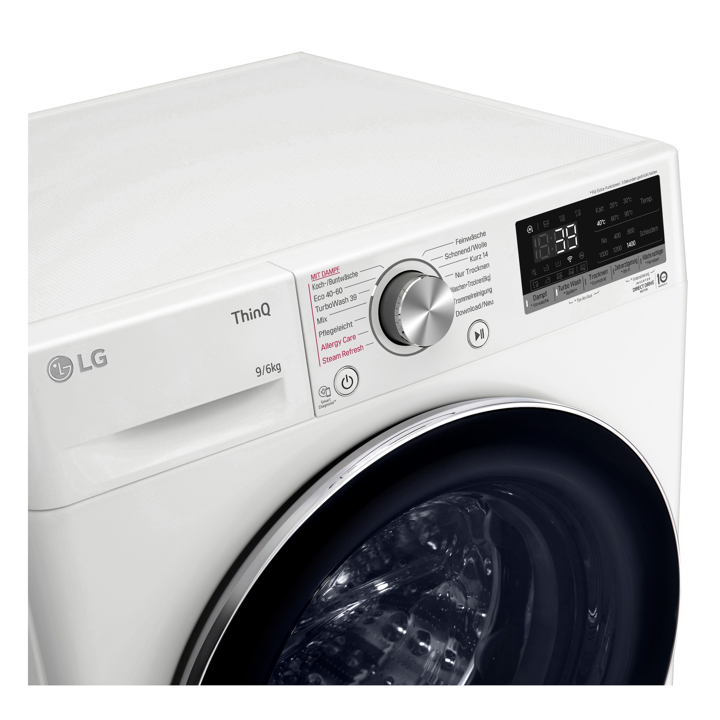 LG Waschtrockner »V7WD96H1A«, TurboWash® - Waschen in nur 39 Minuten