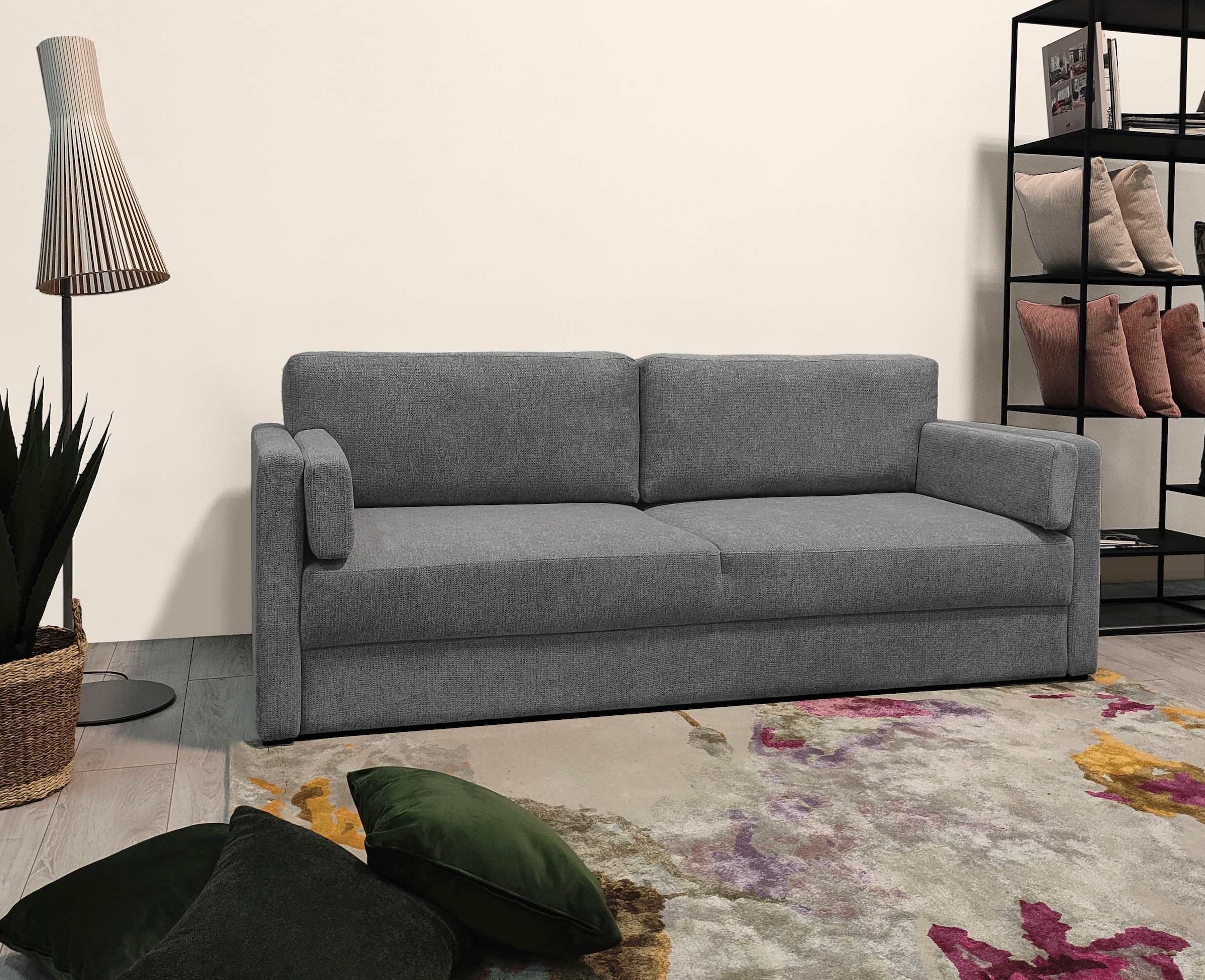 Home affaire Schlafsofa »Calrence« mit aufklappbarer Bettfunktion, zwei Armlehnvarianten in der Serie