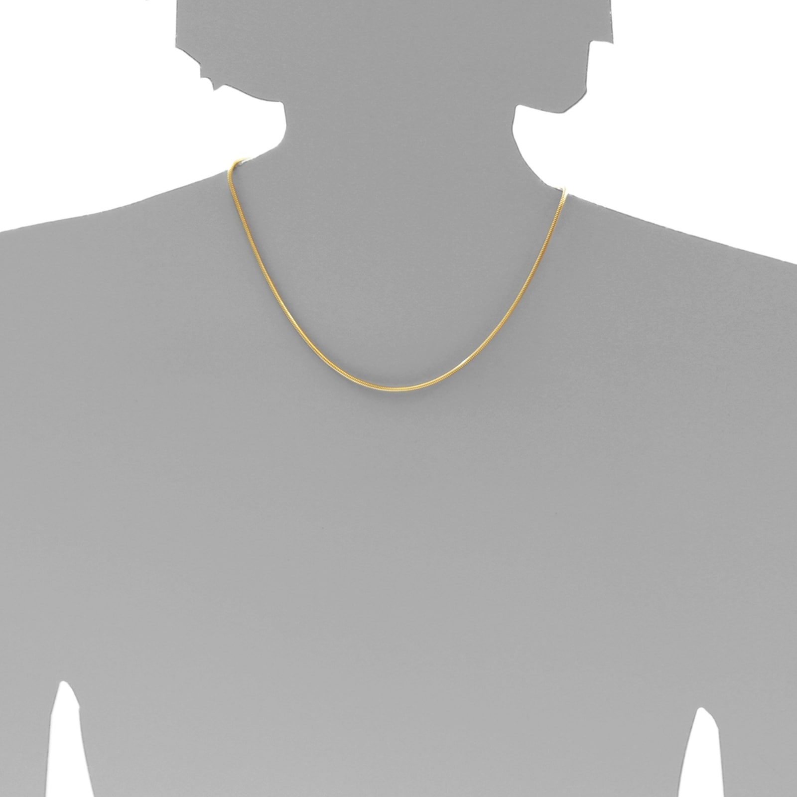 OSTSEE-SCHMUCK Silberkette »- Schlange 2,0 mm - Silber 925/000, vergoldet -,«