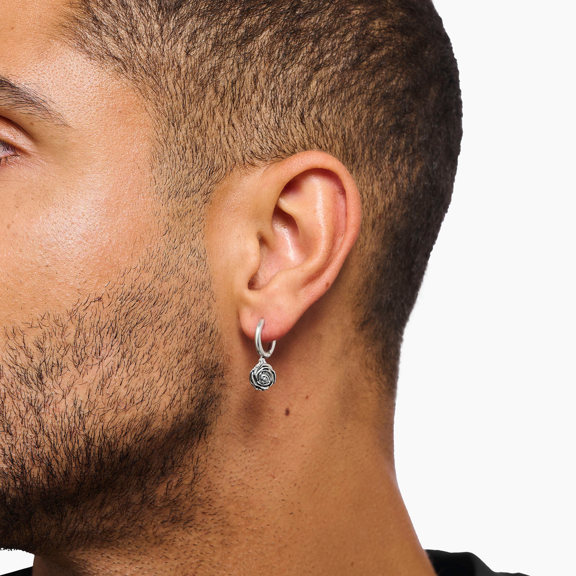 THOMAS SABO Paar Creolen »Midnight Rose«