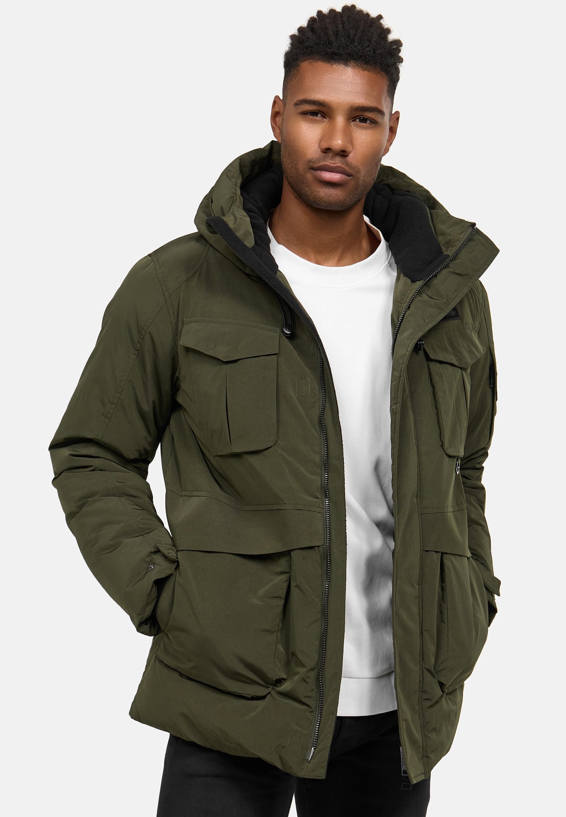 Stone Harbour Winterjacke »Winterjacke Edriik XX«, mit Kapuze, Warm gefütterte kurze Herren Jacke für den Winter