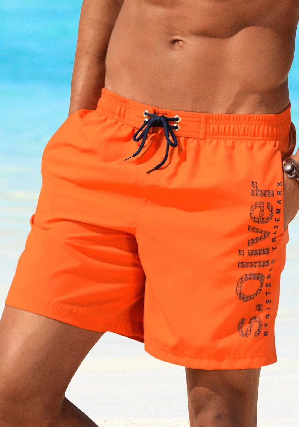 s.Oliver Badeshorts, mit trendigem Logoprint