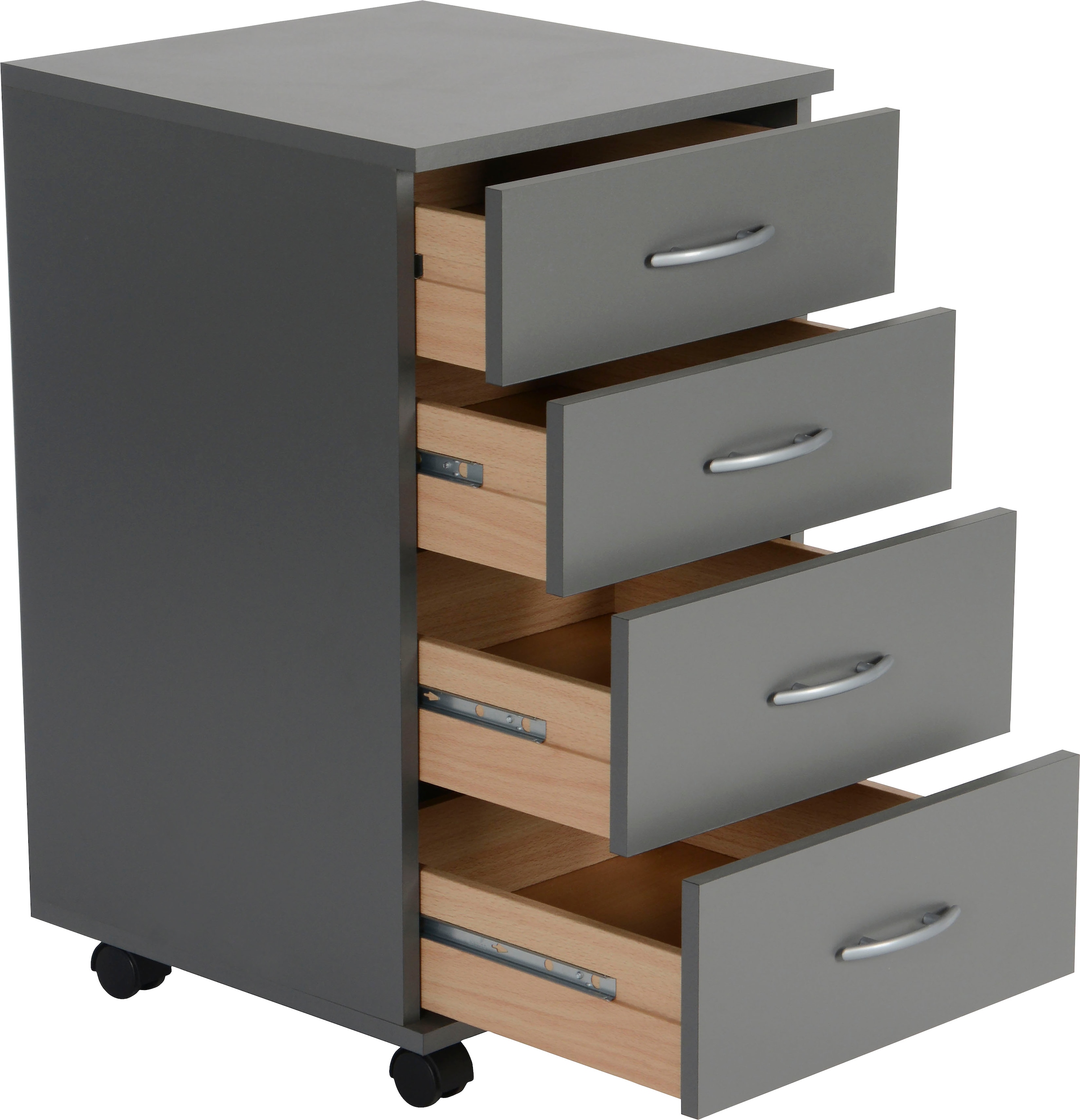 VOGL Möbelfabrik Rollcontainer »1191, Bürocontainer«, (1 St.), verschiedene Ausführungen, mit Schubladen, Höhe 67 cm, Made in Germany
