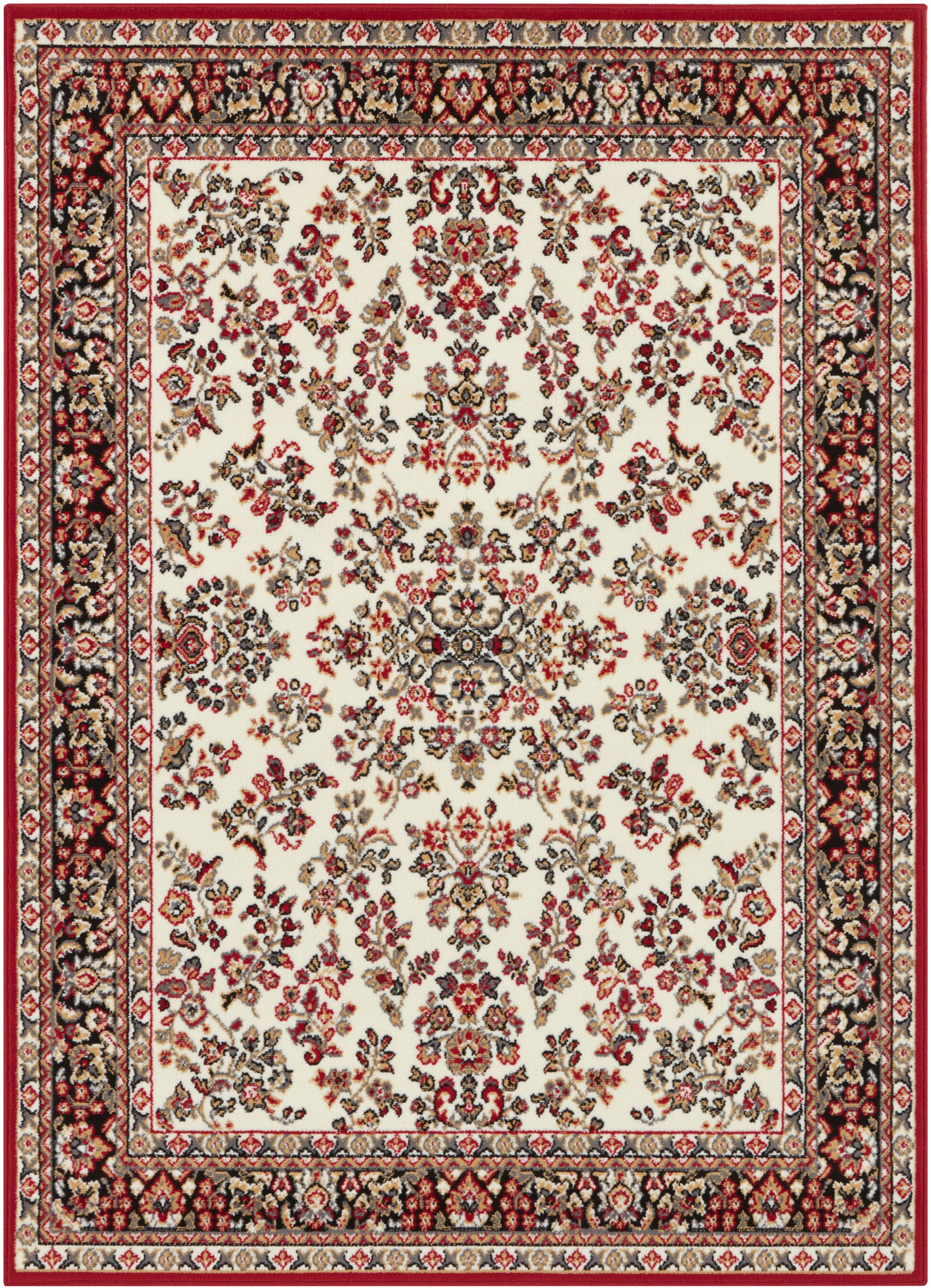 my home Teppich »Halton«, rechteckig, 8 mm Höhe, Kurzflor, Orient-Optik, mit Bordüre, Läufer, pflegeleicht, gekettelt
