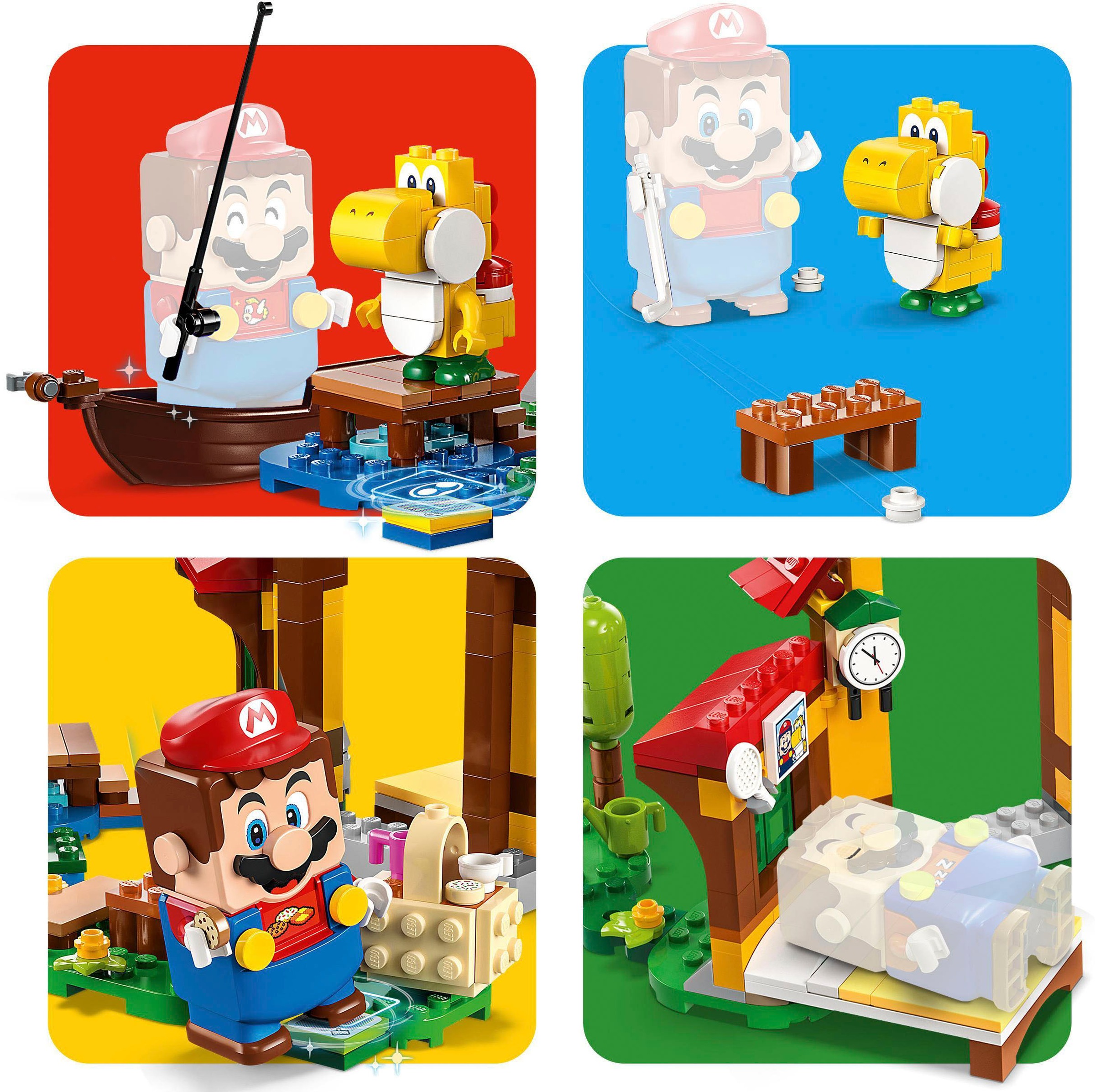 LEGO® Konstruktionsspielsteine »Picknick bei Mario – Erweiterungsset (71422), LEGO® Super Mario«, (259 St.), Made in Europe