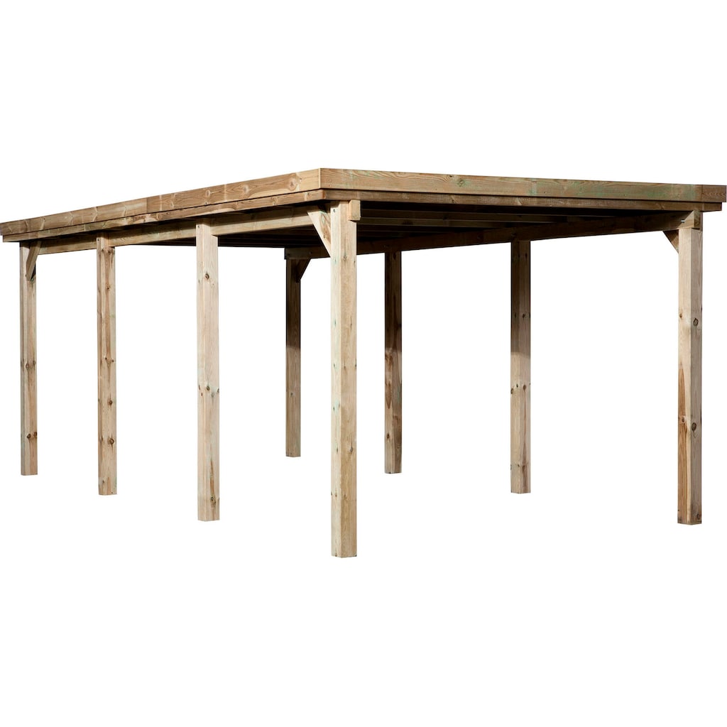 weka Einzelcarport »617 Gr.2«, Holz, 270 cm, braun