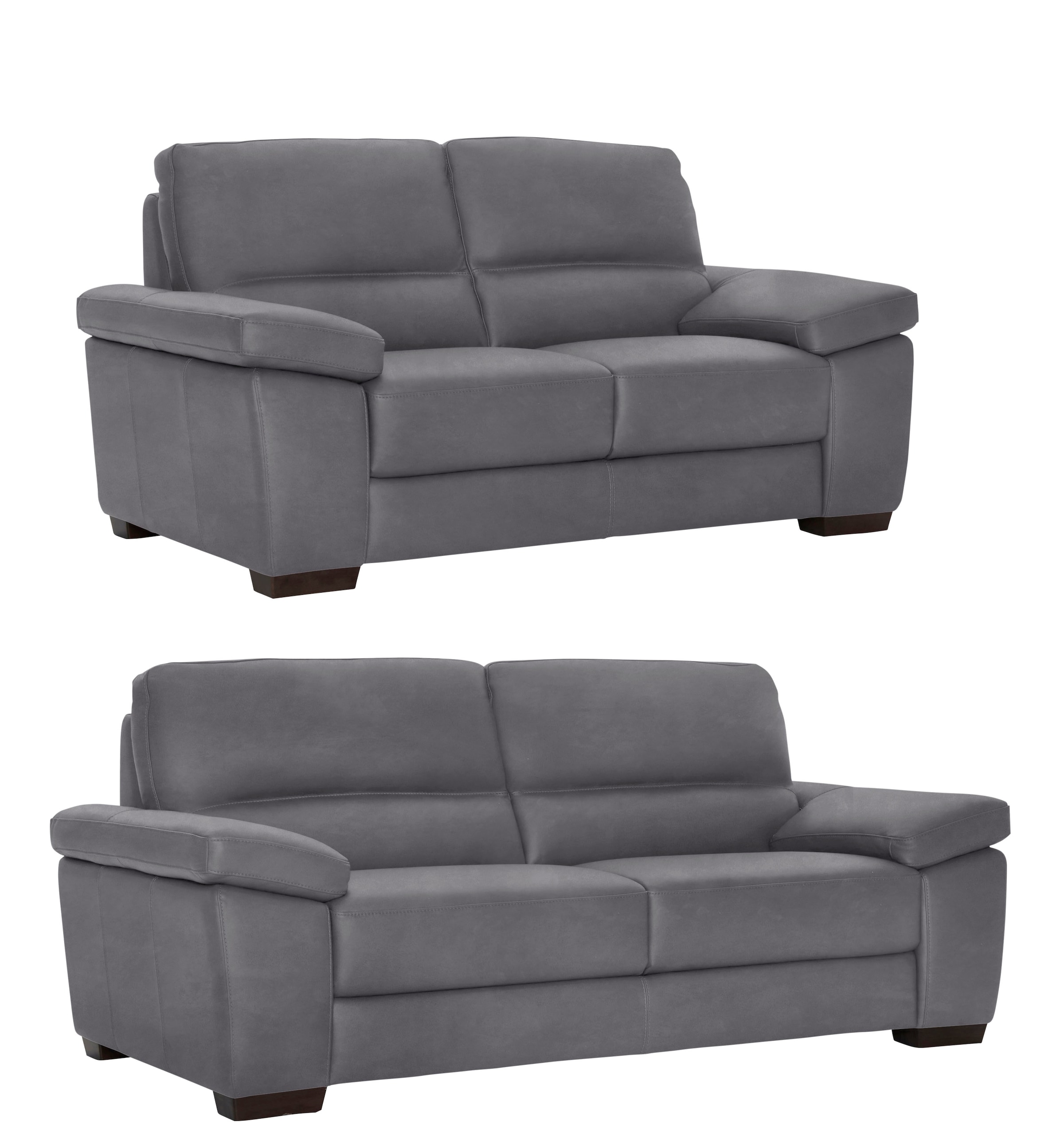 CALIA ITALIA Polstergarnitur »Gaia, hochwertige Garnitur aus 2-Sitzer & 3-Sitzer im edlen Design« Set, 2 Stk. tlg. aus pflegeleichtem Luxus-Microfaser Ginevra Hydro Care
