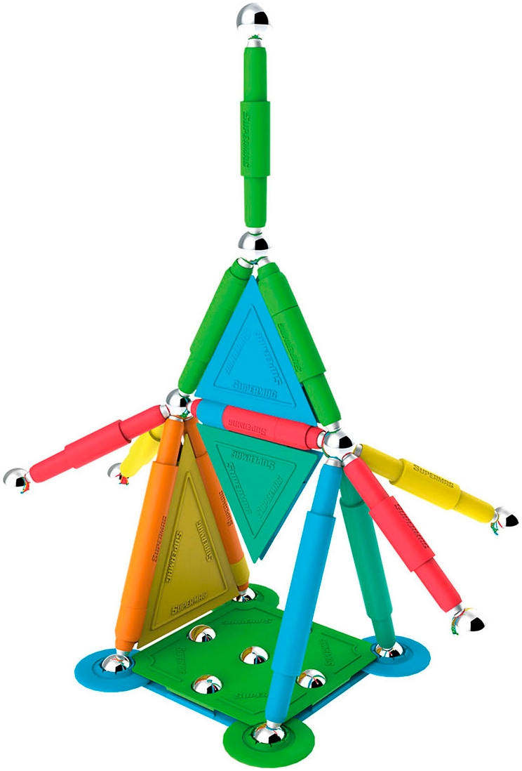 Happy People Magnetspielbausteine »Supermag Color Stix«, (Packung, 50 St.), Made in Europe