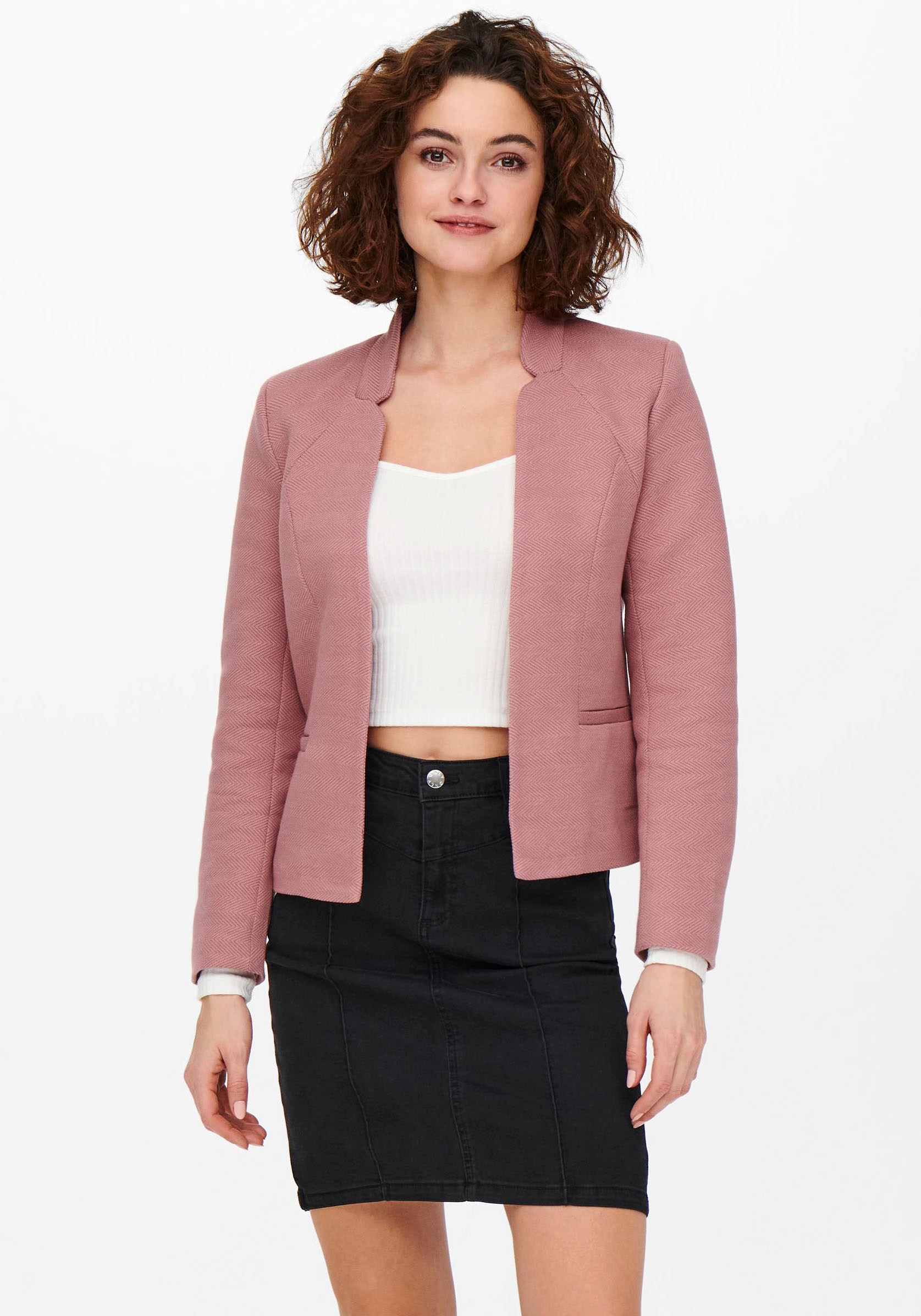 ONLY Kurzblazer »ONLADDY-LINEA L/S SHORT BLAZER CC TLR« Materialmix, regular fit