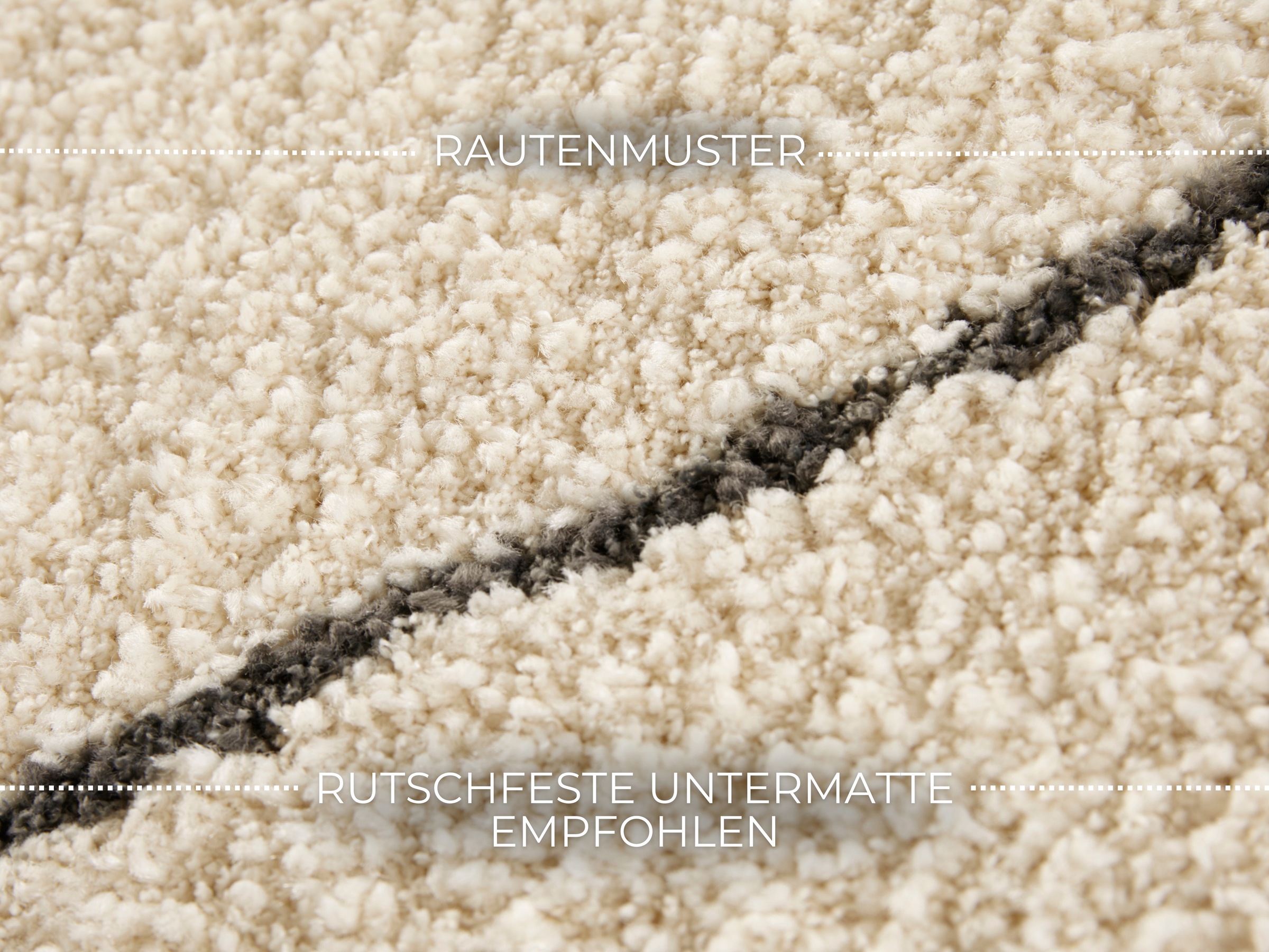 ELLE DECORATION Teppich »Massy«, rechteckig, 14 mm Höhe, Kurzflor, Teppich, Modern, Scandi, 3D Effekt, Wohnzimmer, Schlafzimmer