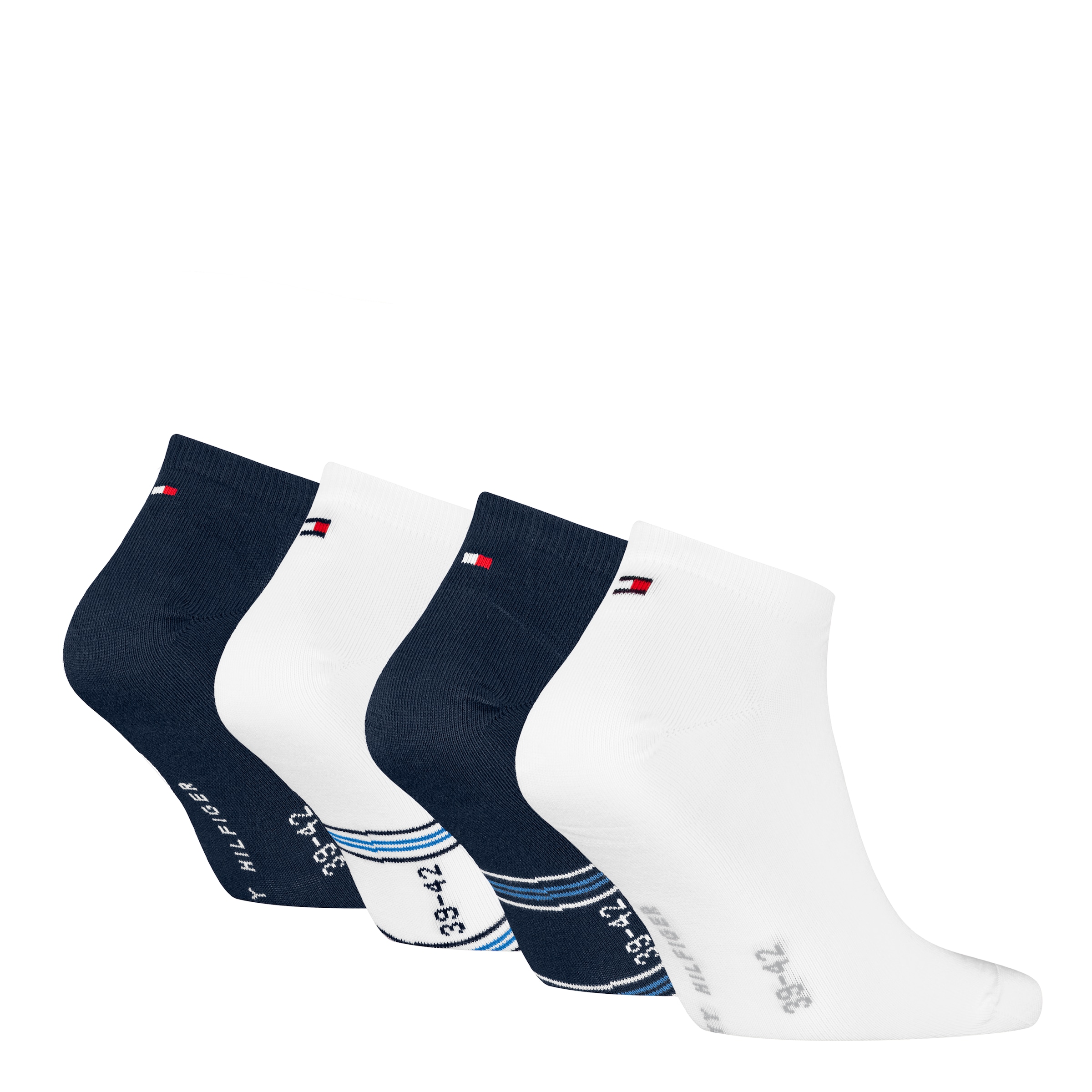 Tommy Hilfiger Socken »TH MEN SNEAKER 4P GIFTBOX«, (4 Paar), mit markantem Logoaufdruck