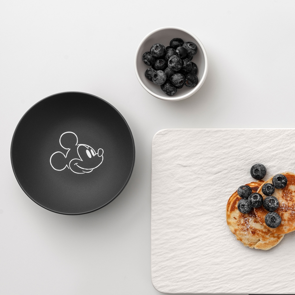 Villeroy & Boch Schale »Dessertschalen Manufacture Rock - Mickey Mouse ø 13,2 cm 6er Set schwarz« 6 Spülmaschinenfest, Mikrowellensicher