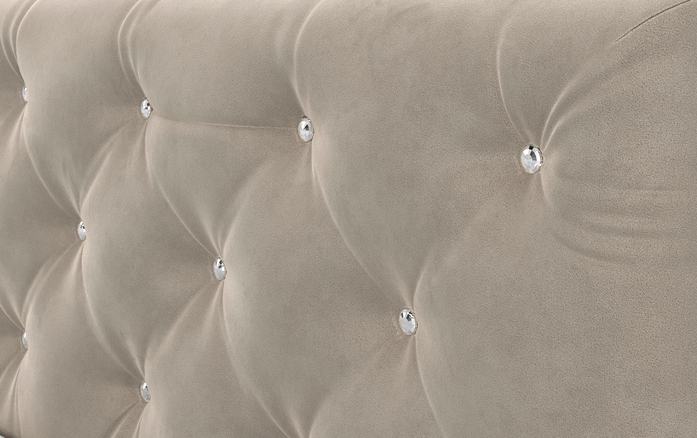 COTTA Boxspringbett »Castle«, mit Strasssteinen im Kopfteil, inkl. Topper