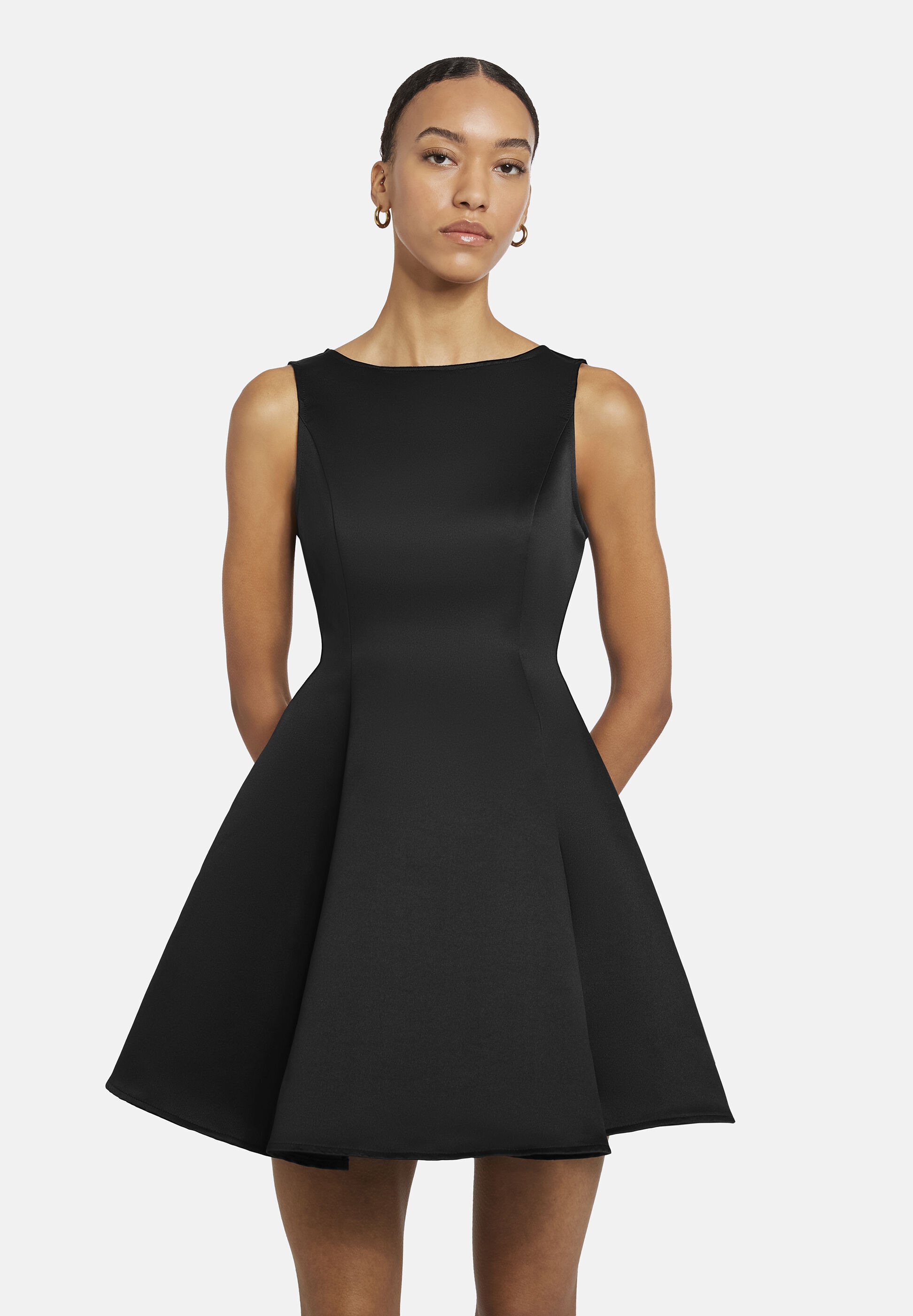 Nicowa Cocktailkleid »RASOMI« Satinkleid mit Tellerrock