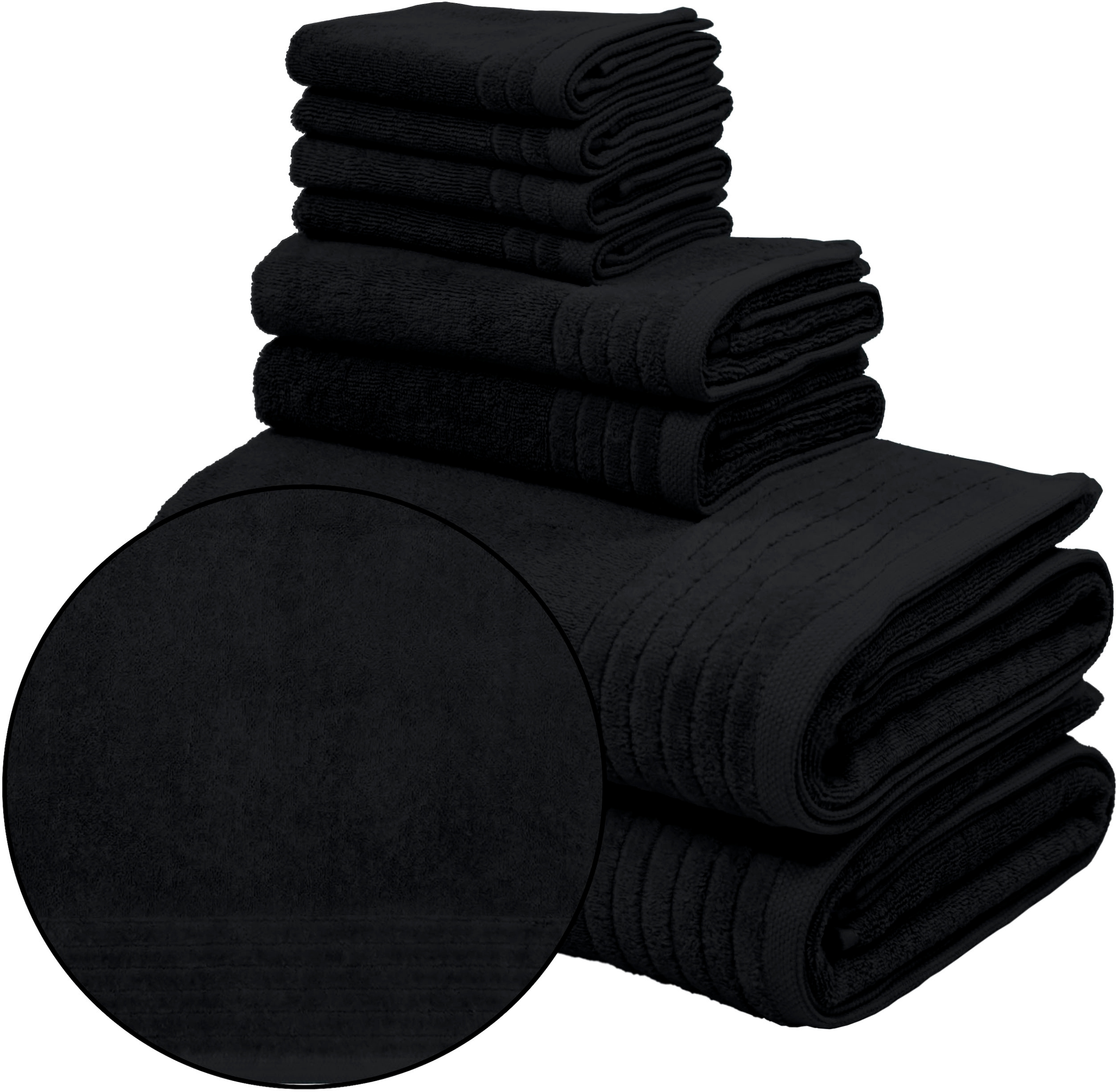 OTTO home Handtuch Set "Sanremo Premium, Premium Handtücher, 600 gr/m², dicke Qualität" Set 8 Stk. Frottier Duschtücher, Handtücher, Seiftücher, 100% Baumwolle, 5 Jahre Garantie