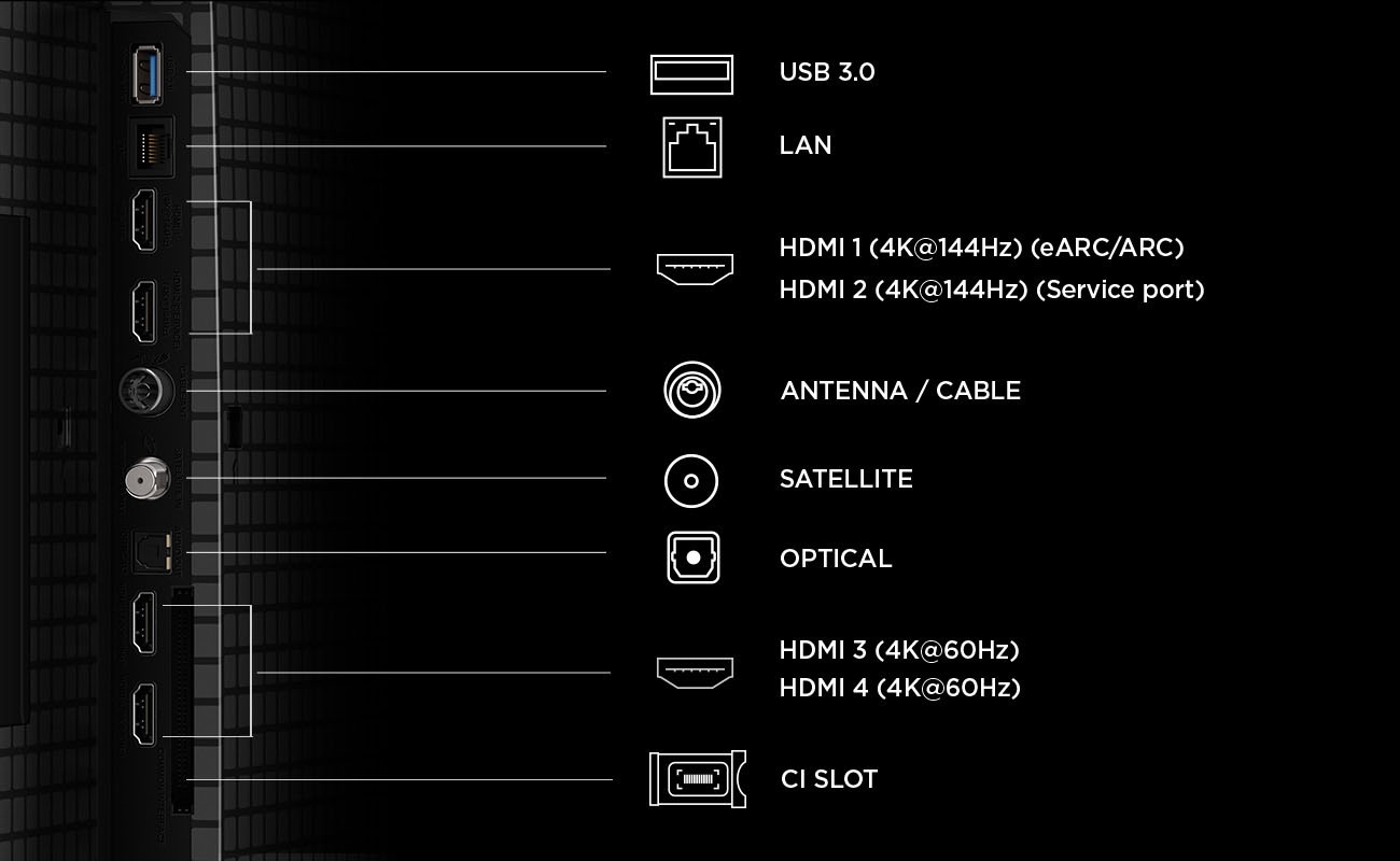 TCL Mini-LED-Fernseher »75T8D« 189 cm/75 ″ Smart-TV QD-Mini LED, AiPQ Pro Prozessor, 144Hz, ONKYO 2.1, Apple AirPlay 2