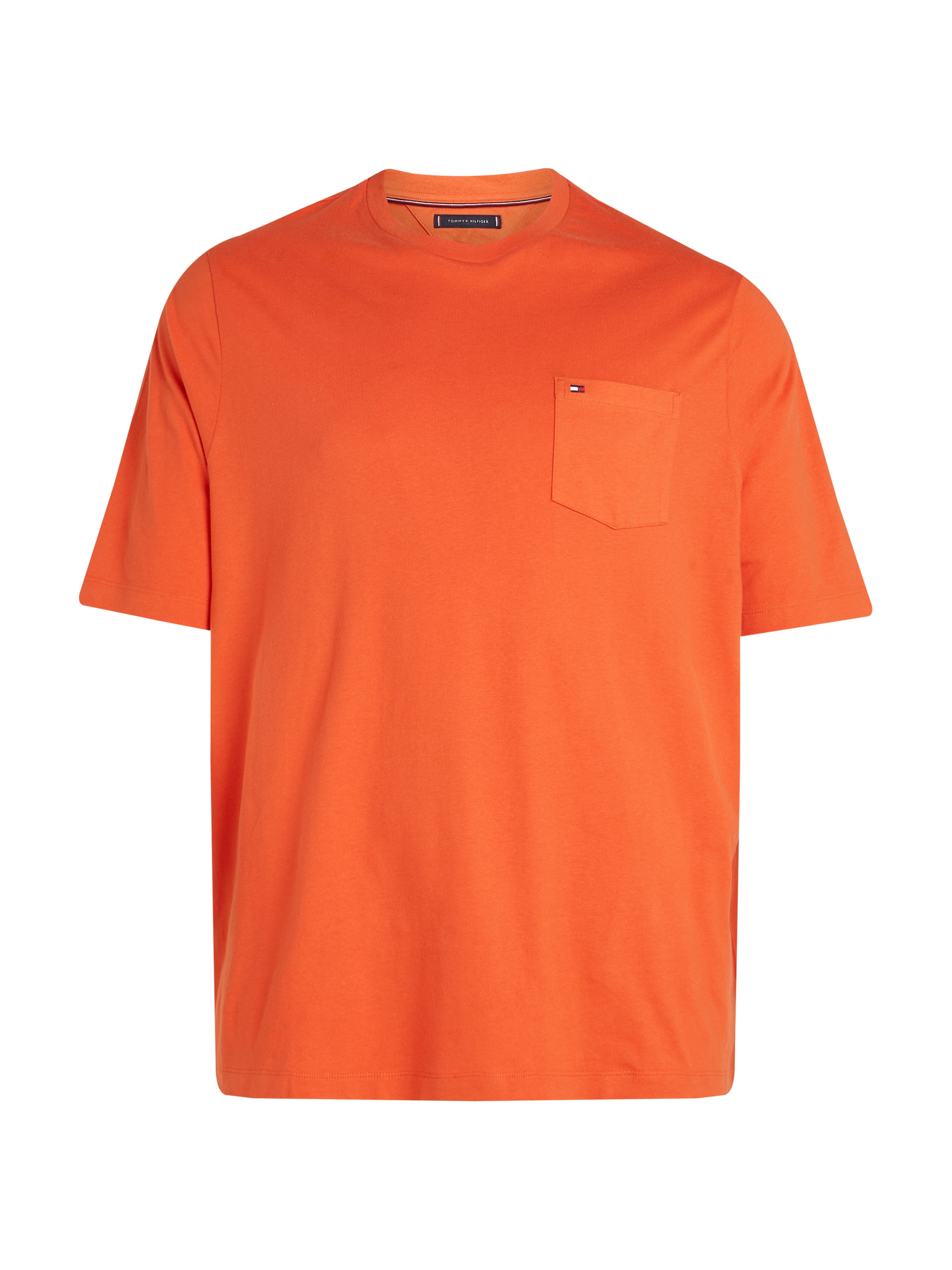 Tommy Hilfiger Big & Tall Rundhalsshirt »BT-ESSENTIAL SOLID POCKET TEE-B«, in Große Größen, Logostickerei