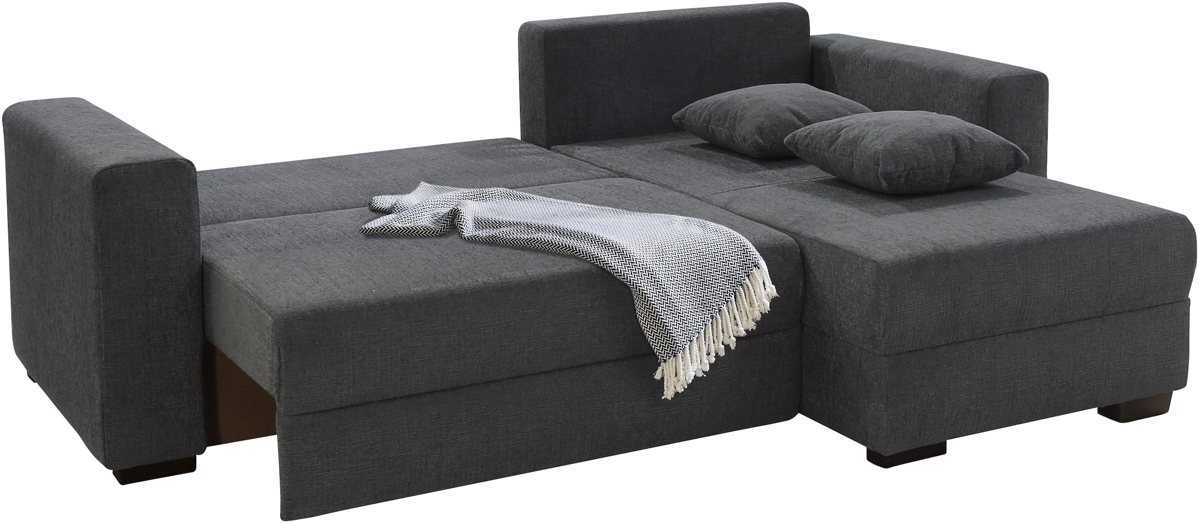 Jockenhöfer Gruppe Ecksofa »Elmau, L-Form, Breite 235cm«, inkl. Bettfunktion, Bettkasten, Ottomane links/rechts montierbar