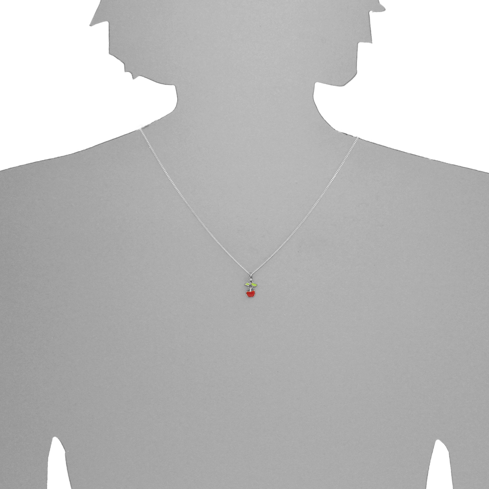 OSTSEE-SCHMUCK Kettenanhänger »- Apfel - Silber 925/000 - ,«