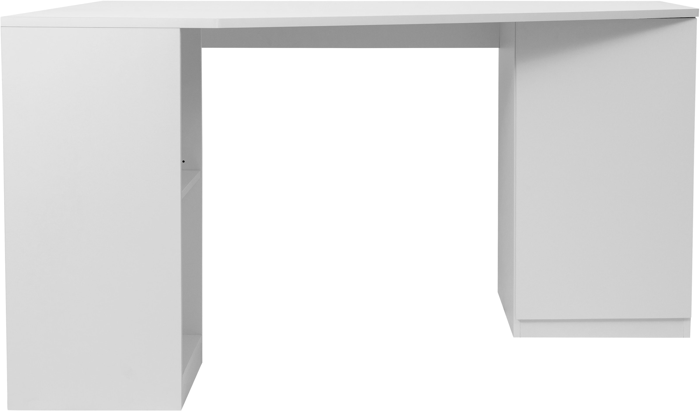 OTTO home Eckschreibtisch »AVRIL« viel Stauraum, Push-to-Open, Breite: 90 cm