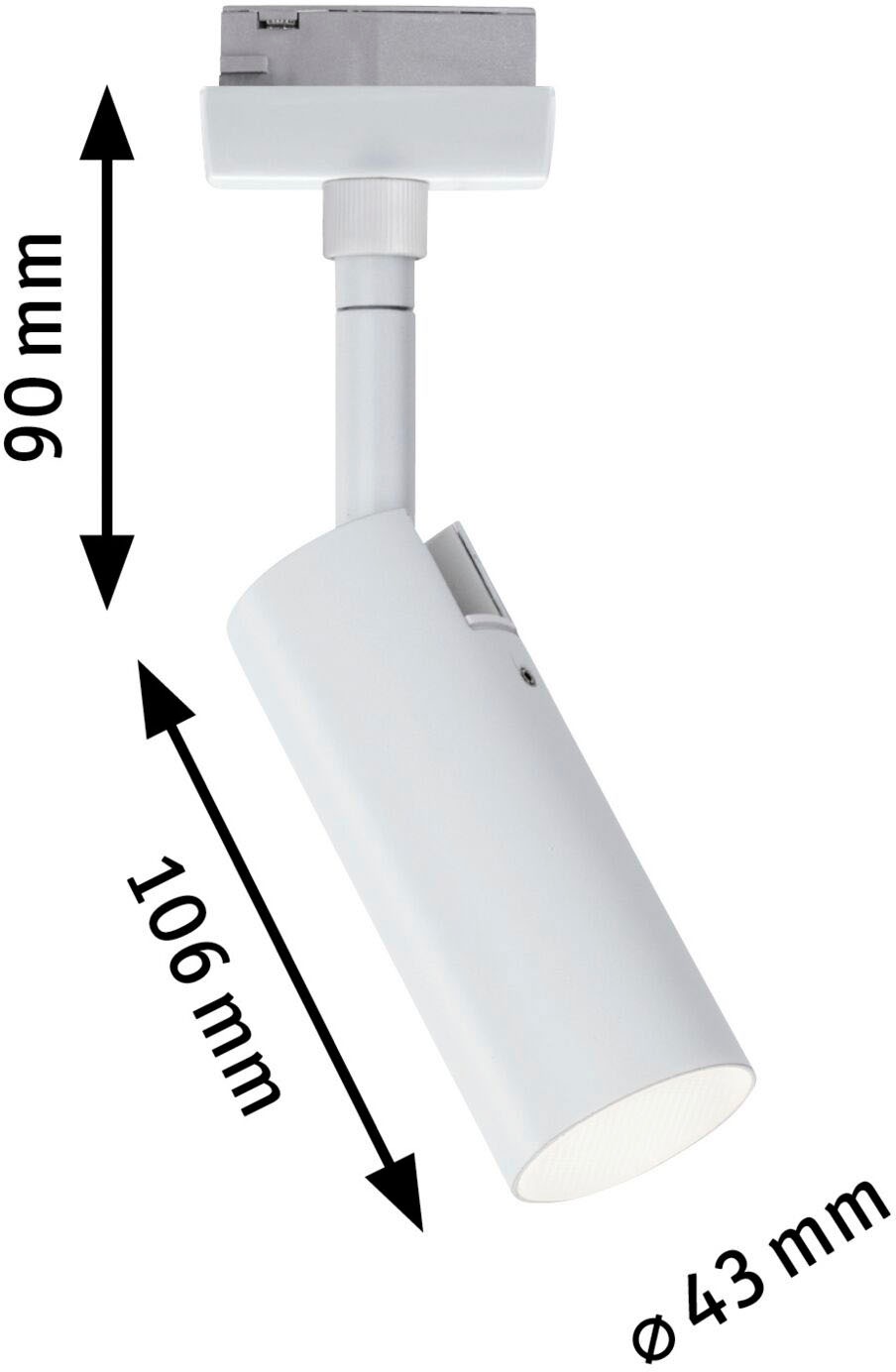 Paulmann Schienensystem-Leuchten »URail Spot Tubo 1x4W 4000K  230V« 1 Stk. tlg. 3-Step-Dimmbar