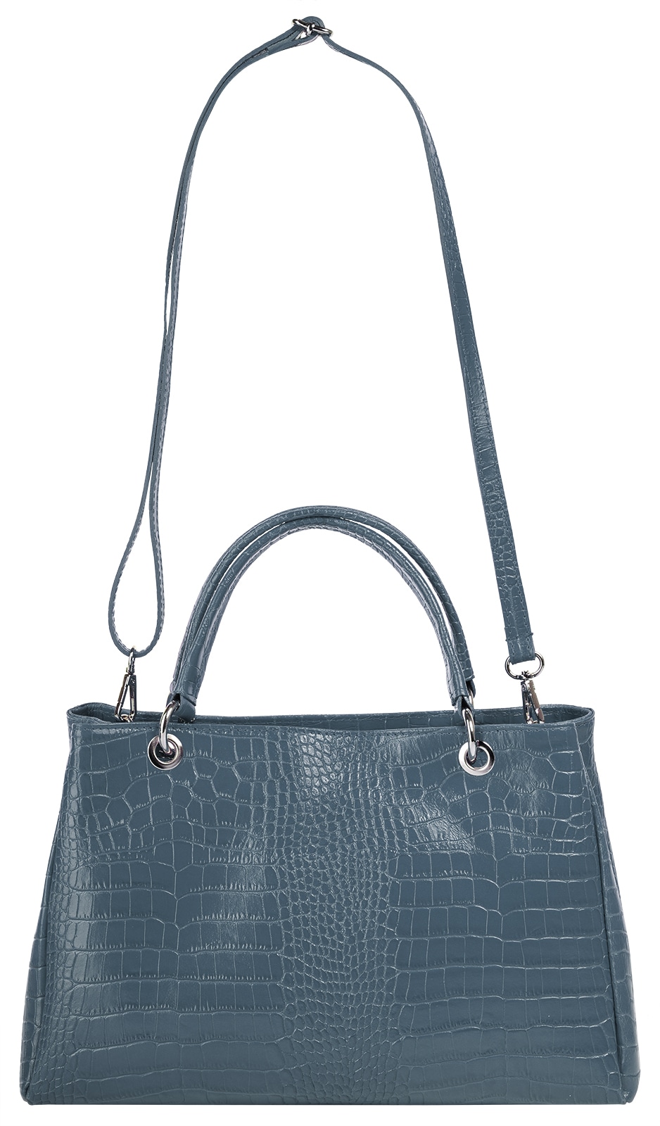 Cluty Henkeltasche, echt Leder, Made in Italy