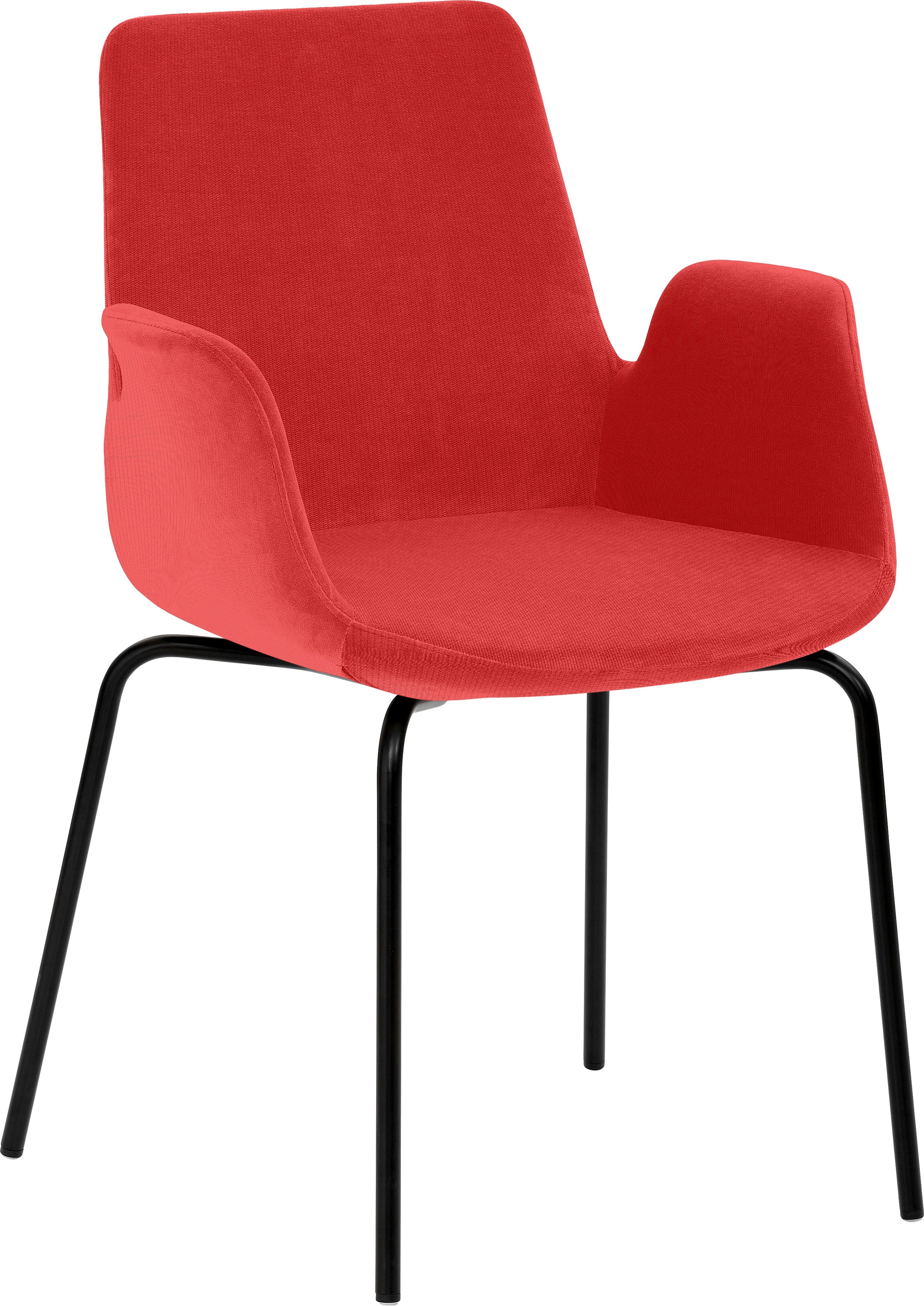 Mayer Sitzmöbel, Bürostuhl »Sessel myHELIOS« (), kirschrot + Schwarz, Metall, Polyester, B/H/T: 58 cm x 86 cm x 59 cm, kirschrot + Schwarz