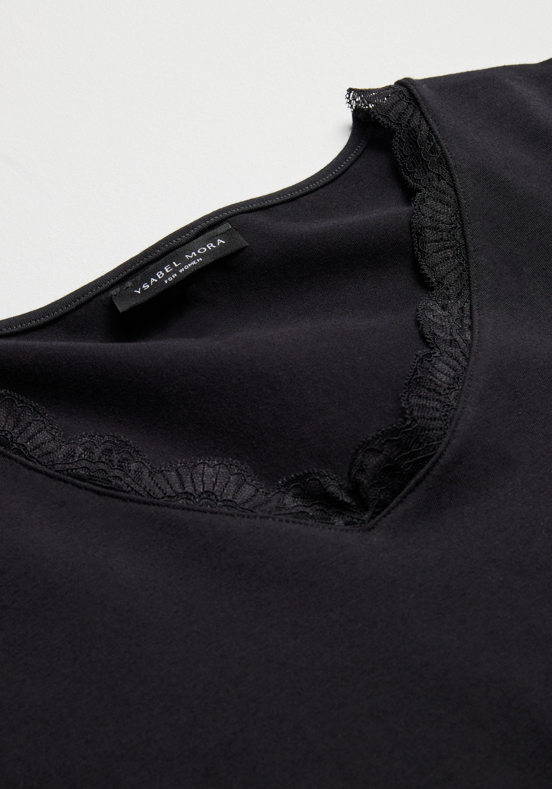 YSABEL MORA Langarmshirt »BASIC COLLECTION COTTON WITH LACE«, (3er Pack), das perfekte Basic-Longsleeve für jeden Tag