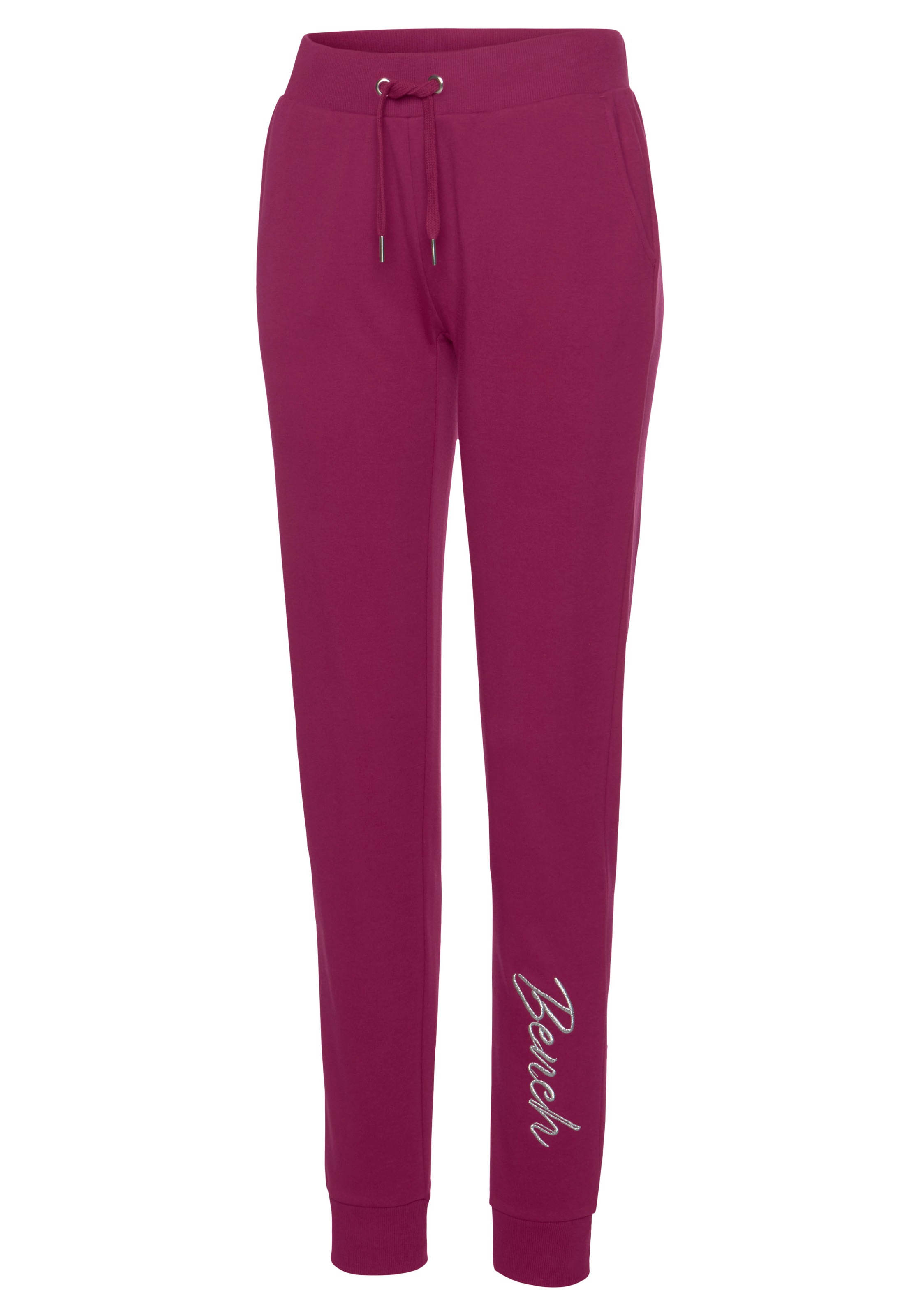 Bench. Loungewear Relaxhose, mit glänzender Logostickerei, Loungewear
