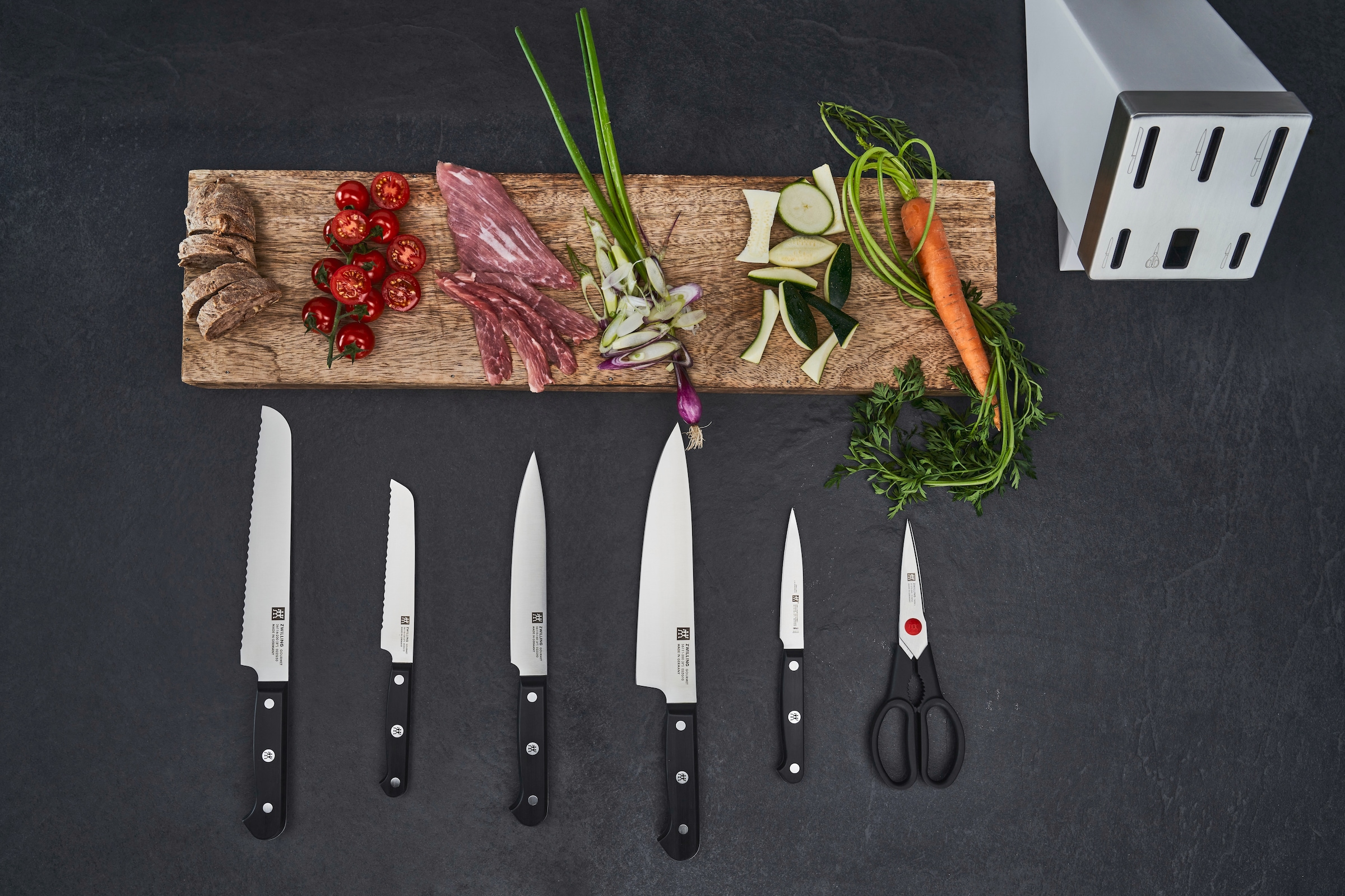 Zwilling Messerblock »Gourmet«, 7 tlg., selbstschärfend