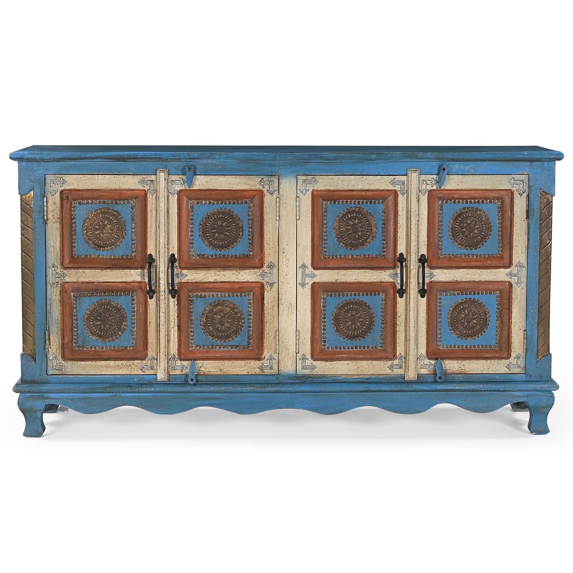 OTTO home Sideboard »Mahar« mit aufwendiger Schnitzerei, handgefertigt, Unika-Möbel, Breite 160 cm